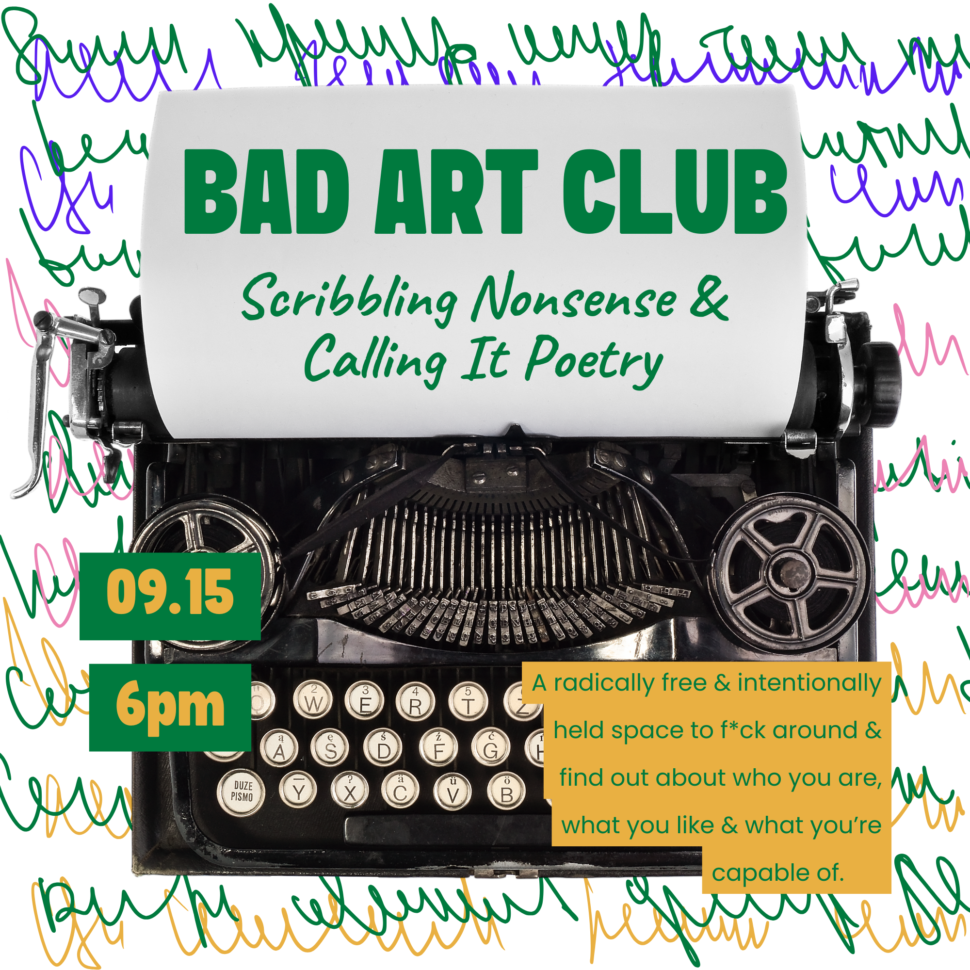 Bad Art Club | Scribbling Nonsense & Calling It Poetry