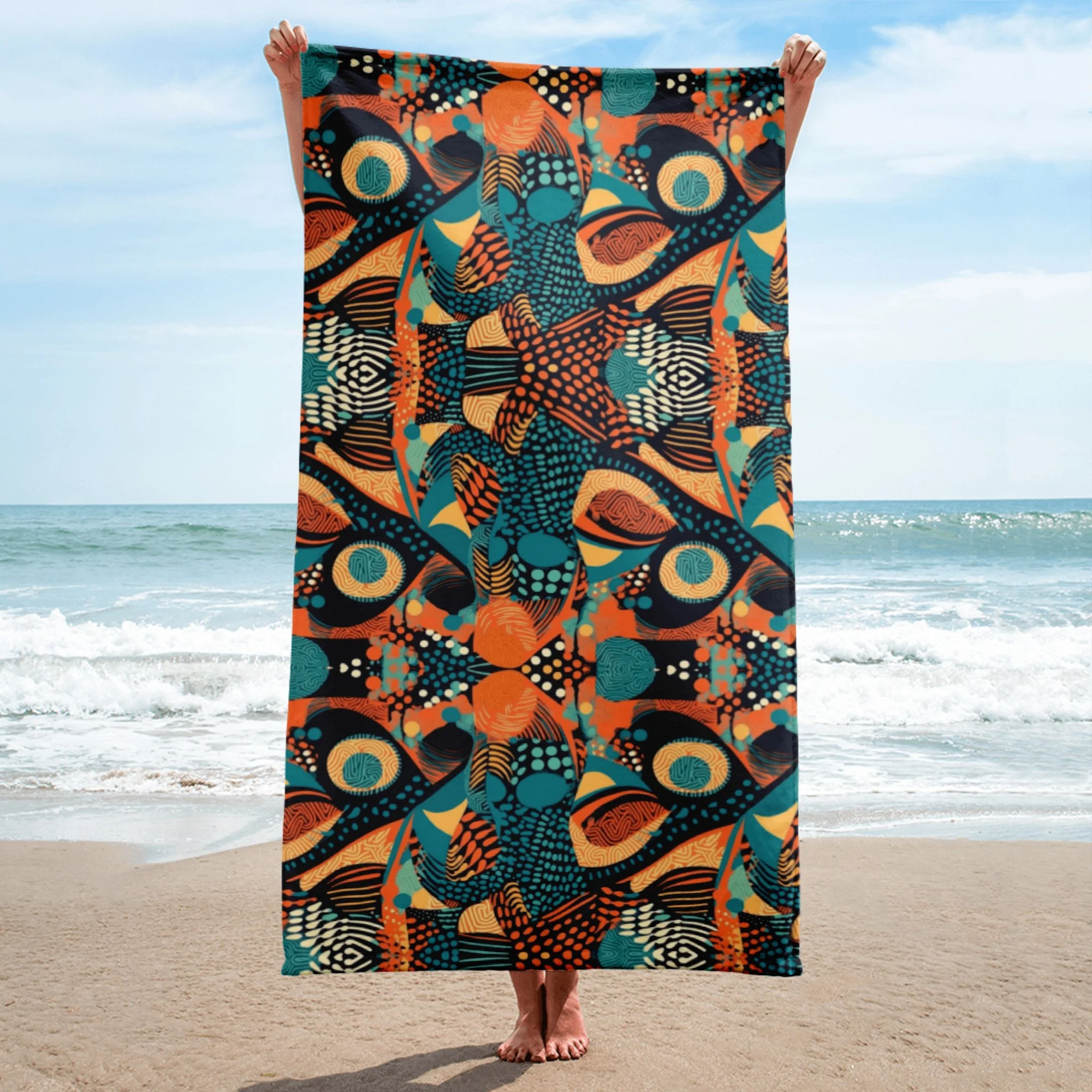 Sahara Sands | African Wax Print | Towel