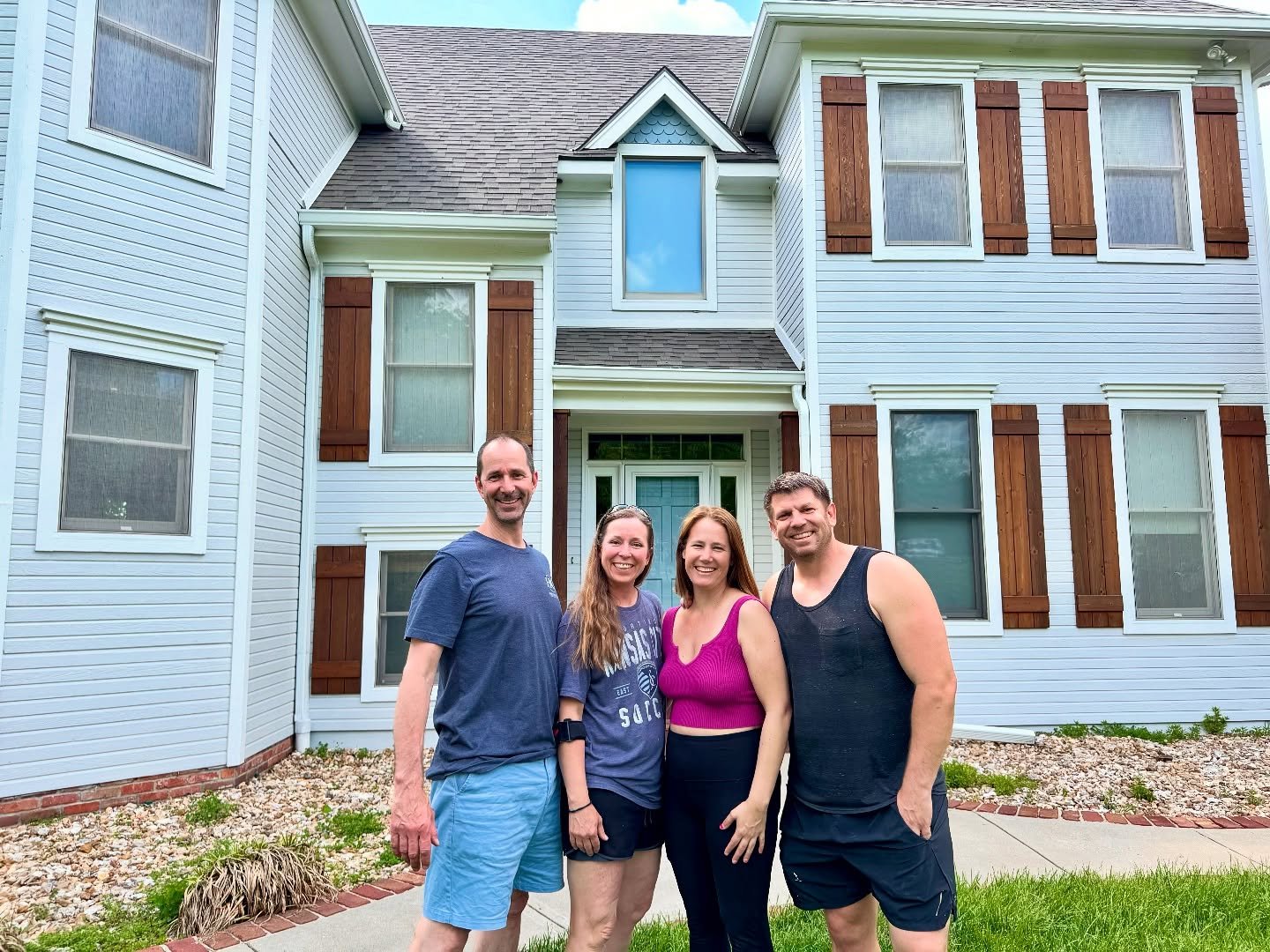 Usually when you buy/sell a house, you never meet each other. 

The conversation about the sale happens between Realtors and the sellers are not supposed to be home during inspections or the final walk-thru or appraisal. 

For better or worse, someti