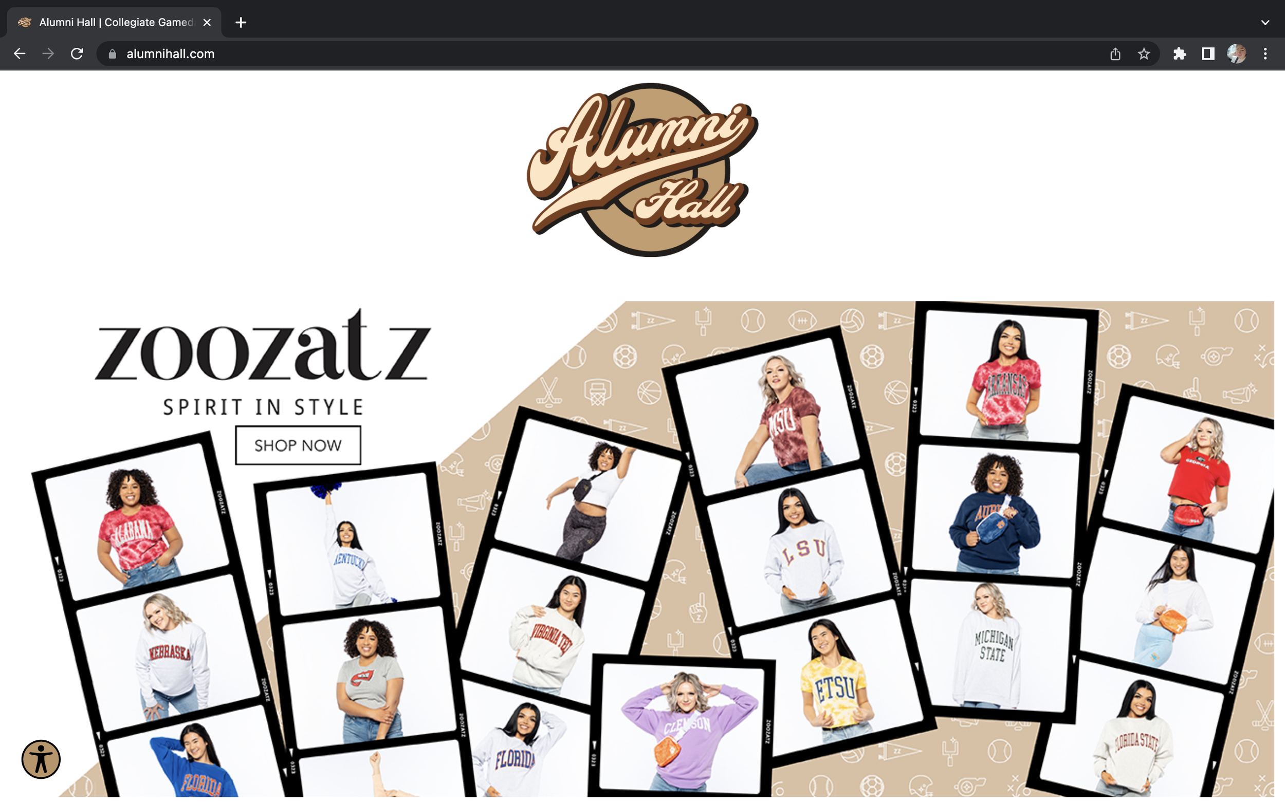 ZooZatz x Alumni Hall Homepage Banner