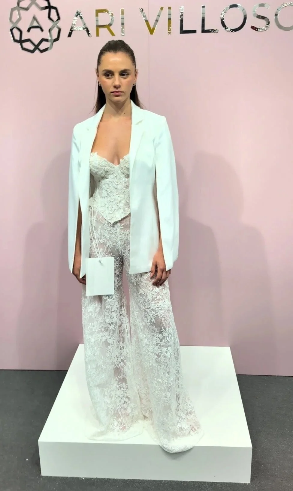 Bridal pants, corset and blazer
