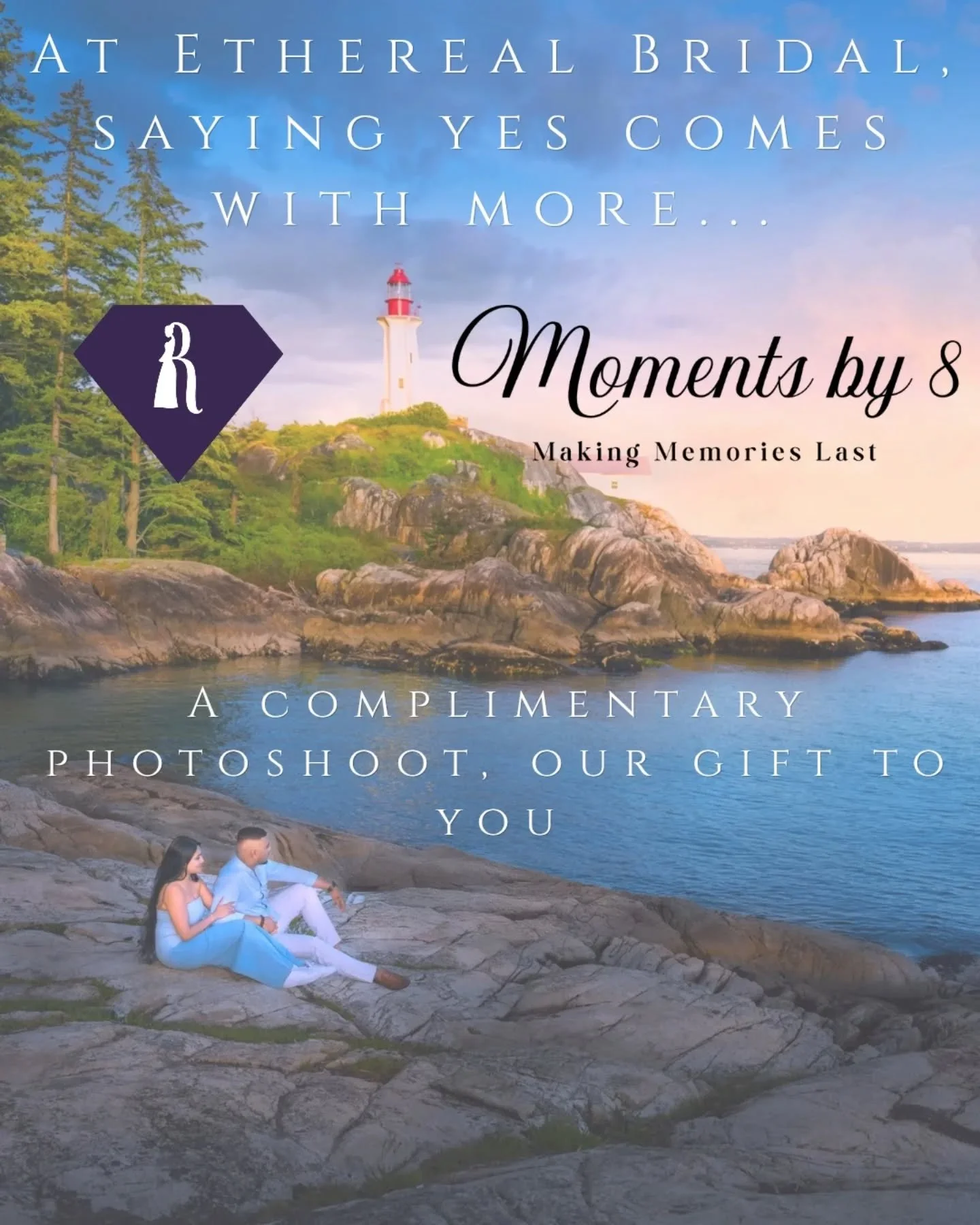 After you say yes at Ethereal Bridal, something special awaits 🪄

A complimentary 45 to 60 minute engagement or pre-wedding photoshoot with @moments_by_8, including 10 professionally edited images.

An elevated gift, designed to capture your beginni