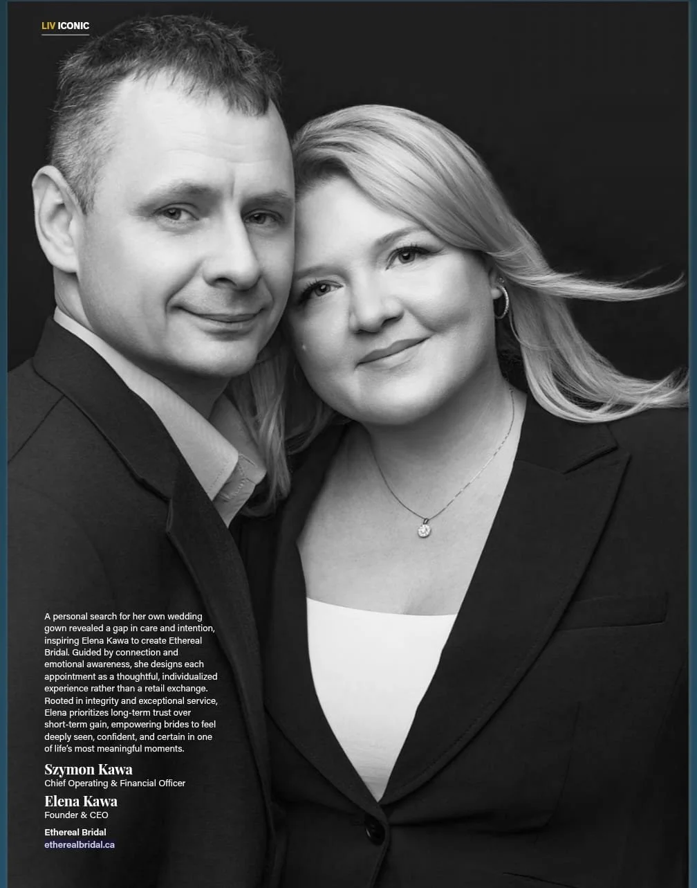 Elena and Szymon Kawa In LIV Magazine Vancouver Iconic Series