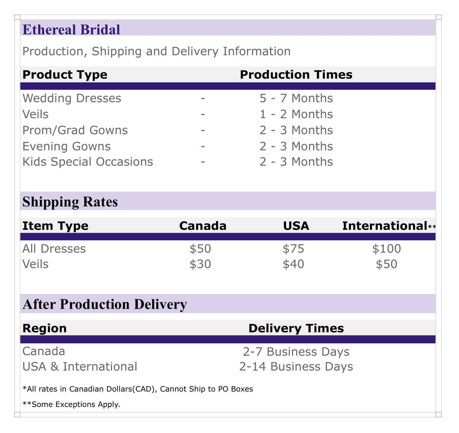Shipping Information