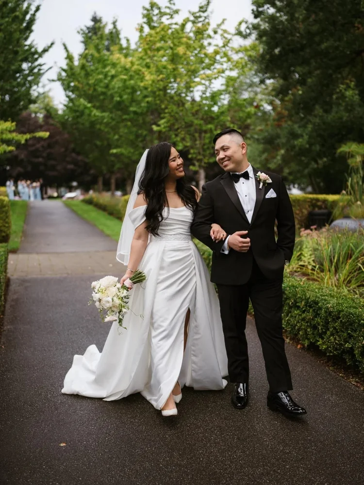 Bride Nancy in the Erbel gown by Tatiana Kaplun — Ethereal Bridal
