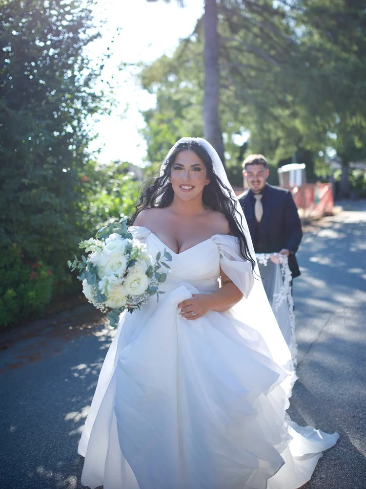Bride Silvana in the Anetta gown by Kira Nova — Ethereal Bridal