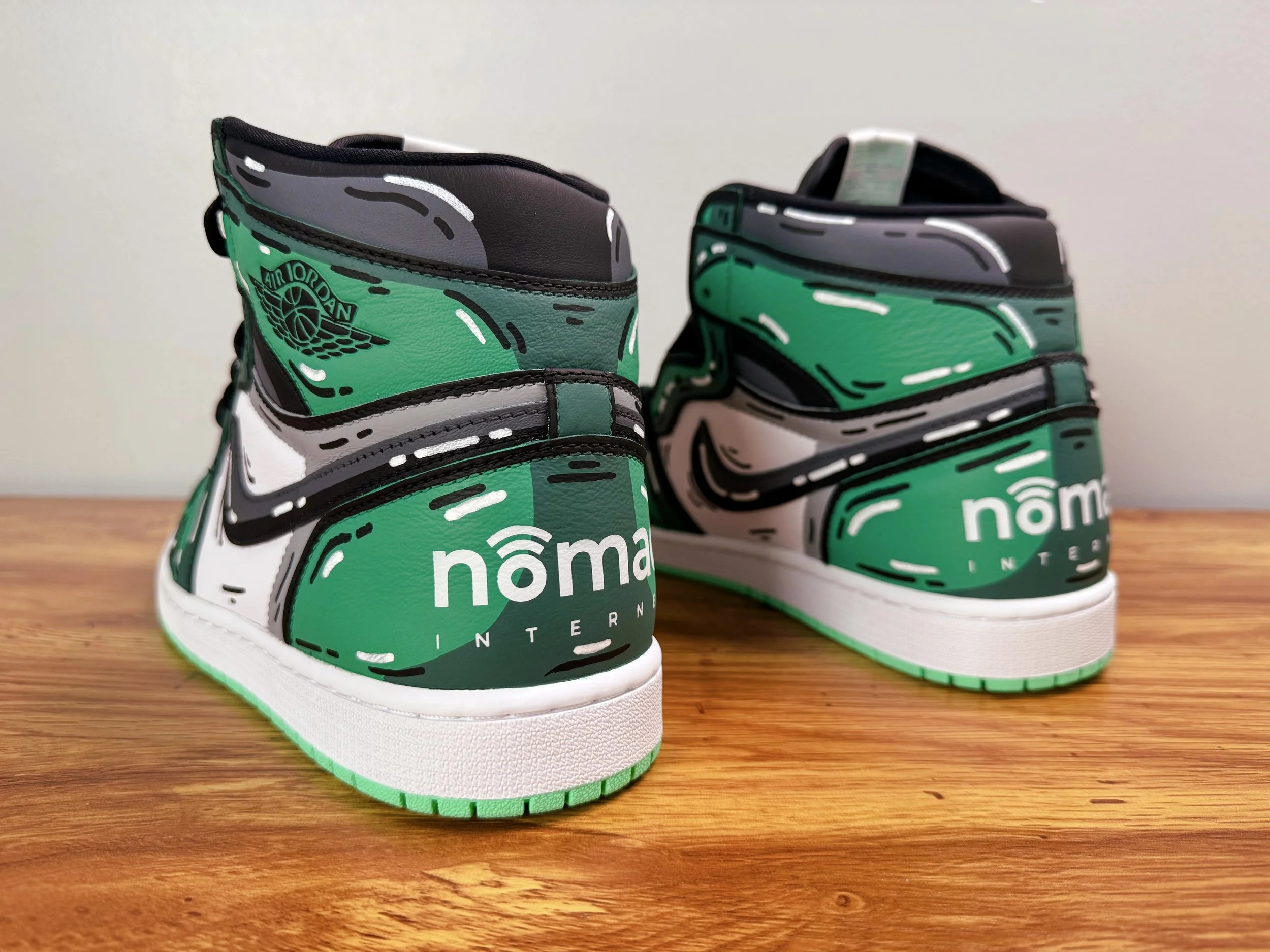 Custom Jordan 1s for CEO of Nomad Internet (2025)
