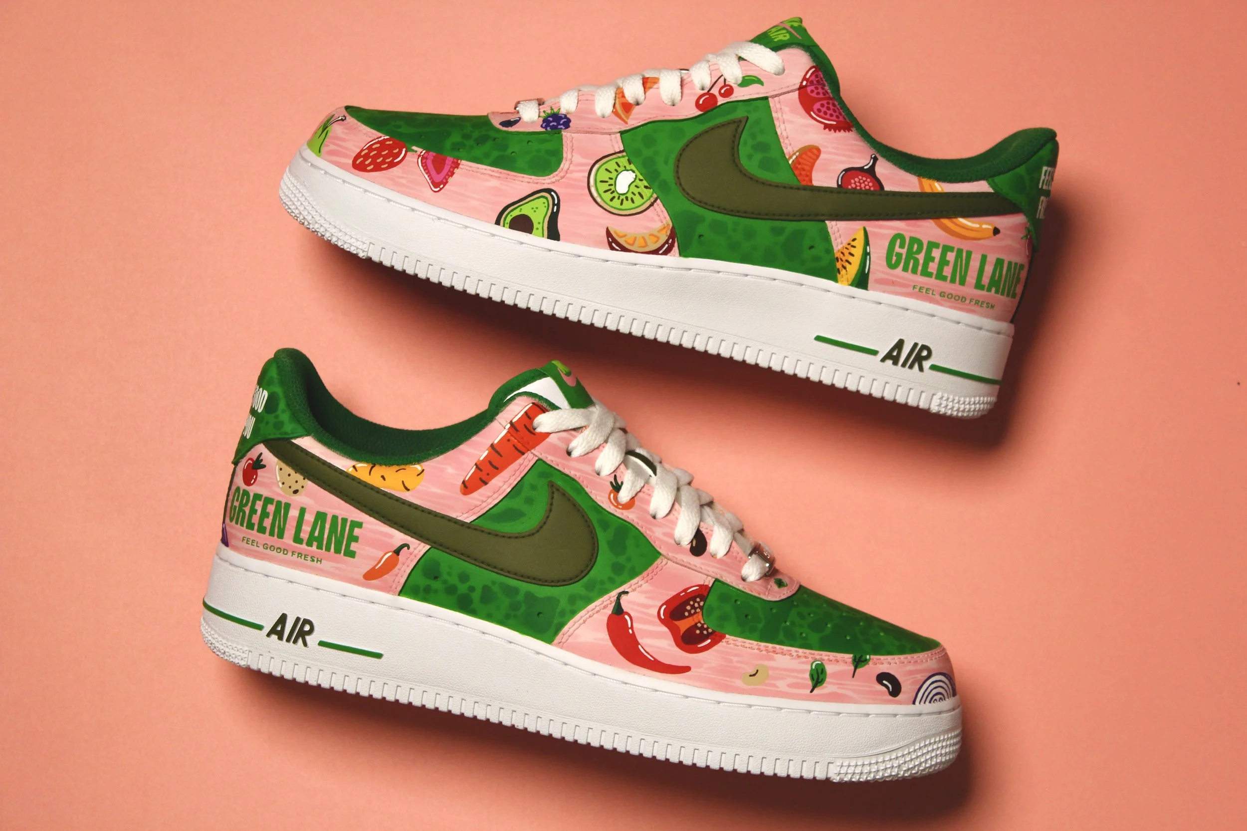 Green Lane Delivery Campaign: Custom Sneakers for Green Lane (2025)