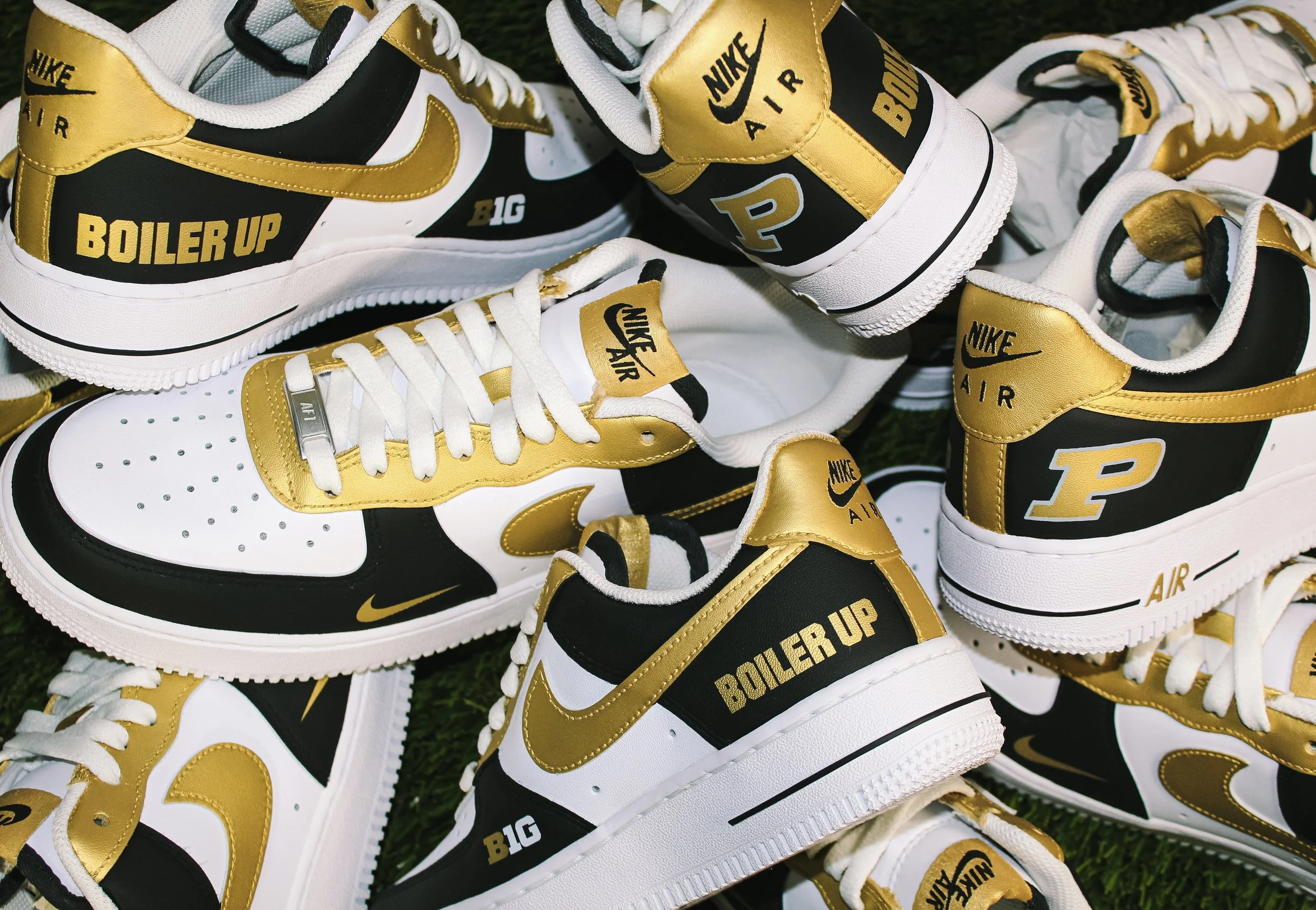 Custom Sneakers For Purdue University Men's Basketball Team Head Coach Matt Painter & Staff (2023)