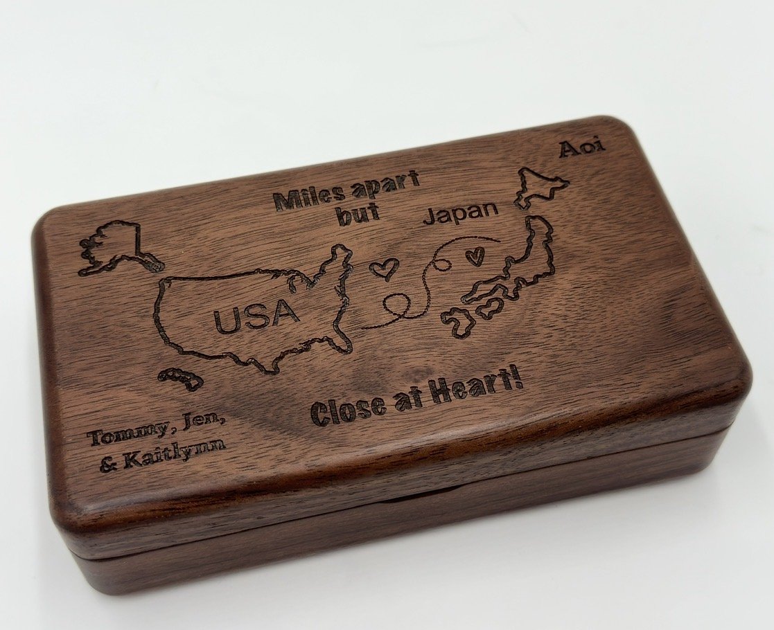 Custom Listing for Jennifer - Engraved Jewelry box.