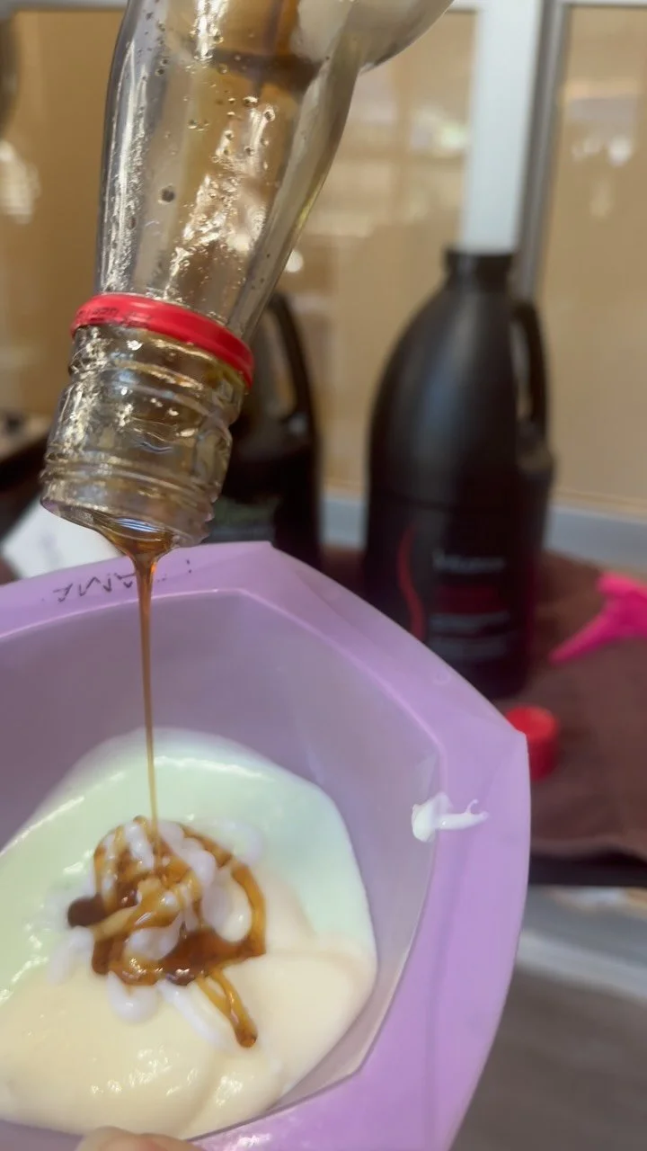 Sometime when you like a little bit of this or a little bit of that you just mix it all together.
This treatment is great for someone who may need a treatment that hits all the marks for strength, stimulation and strength.
#naturalhairstyles #bos