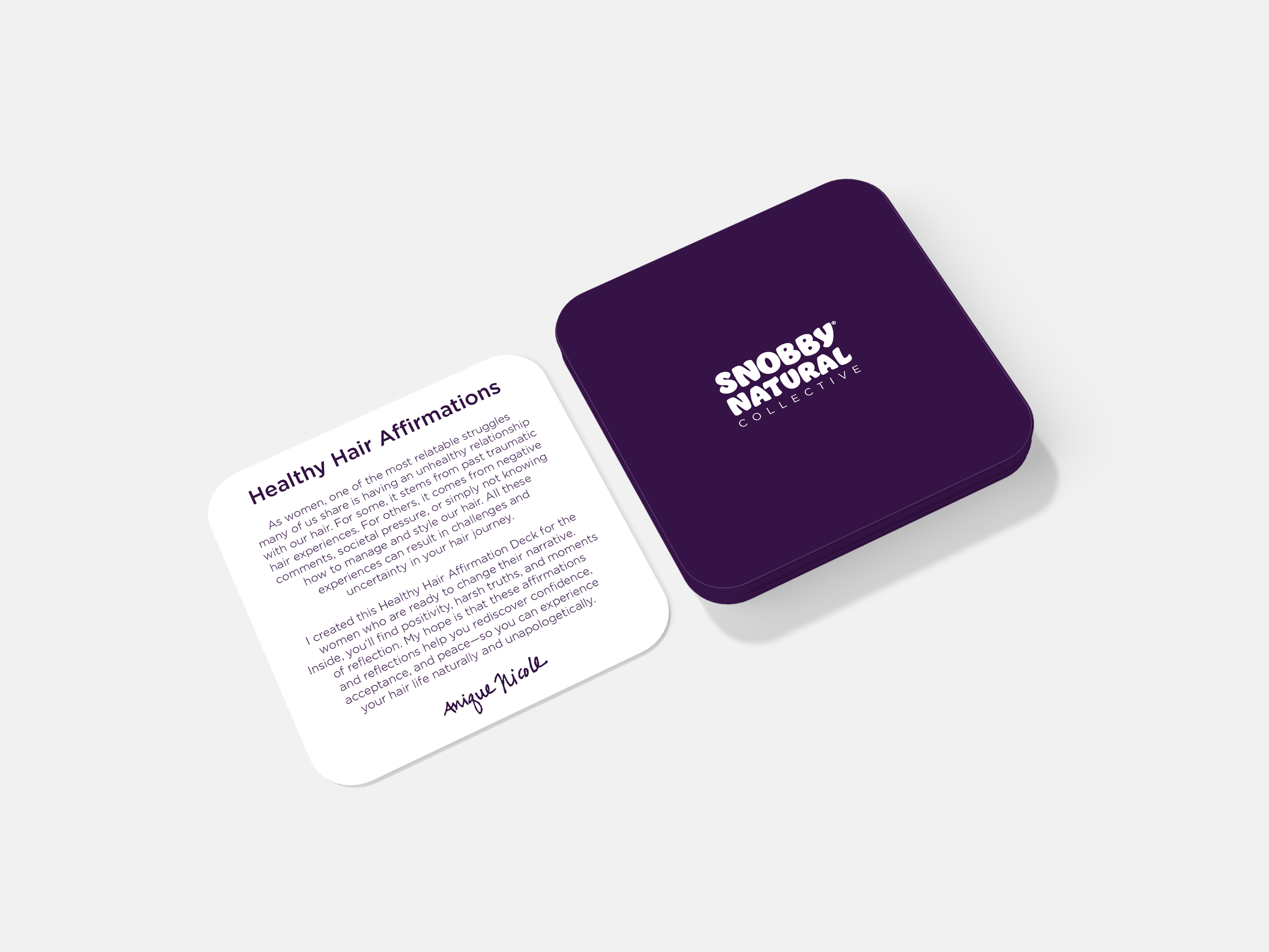 Snobby Natural Collective Hair Affirmation Cards