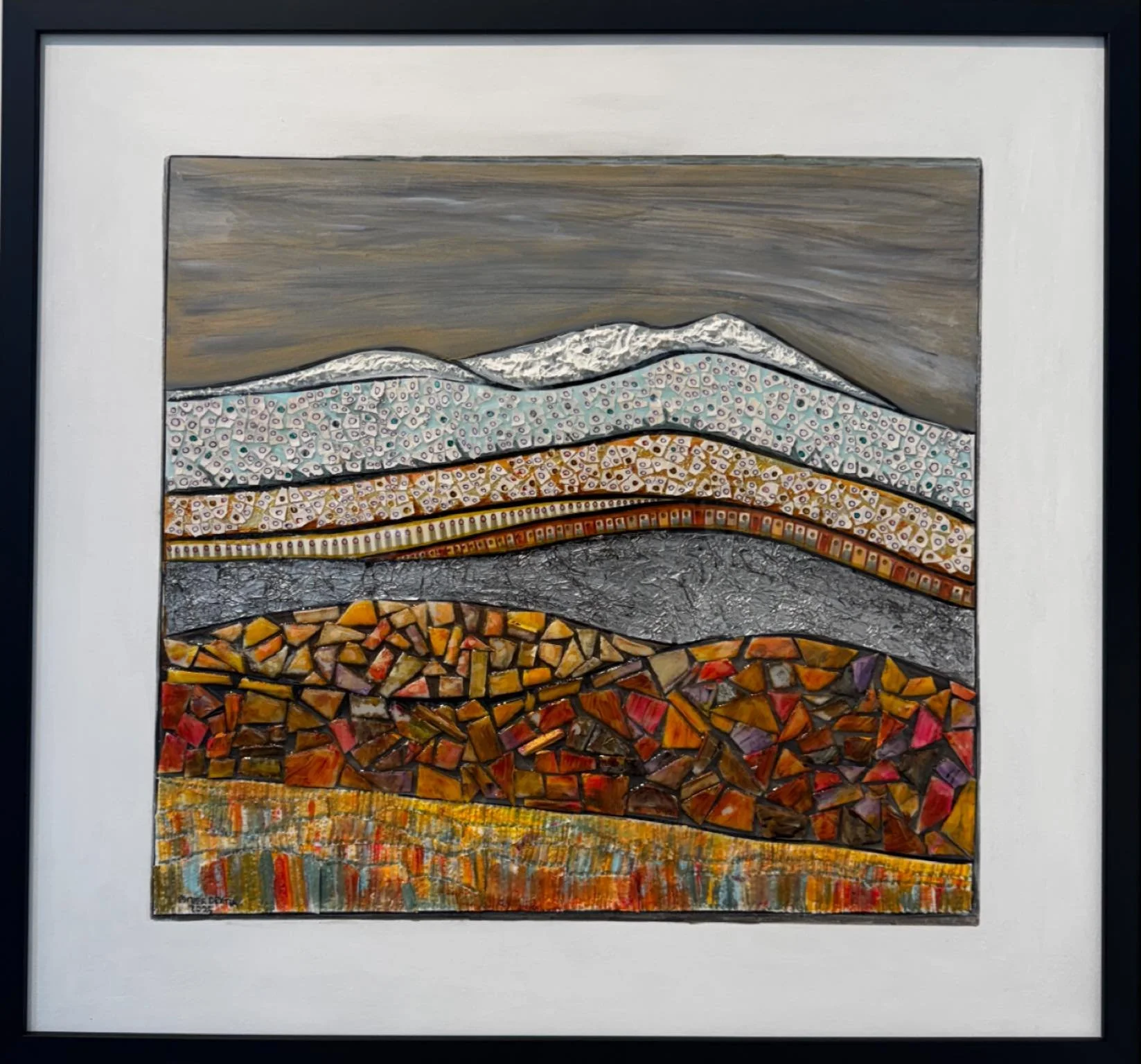 “Metamorphosis”
A new arrival at the gallery by Esther Dexter which is another stunning use of texture and colour.