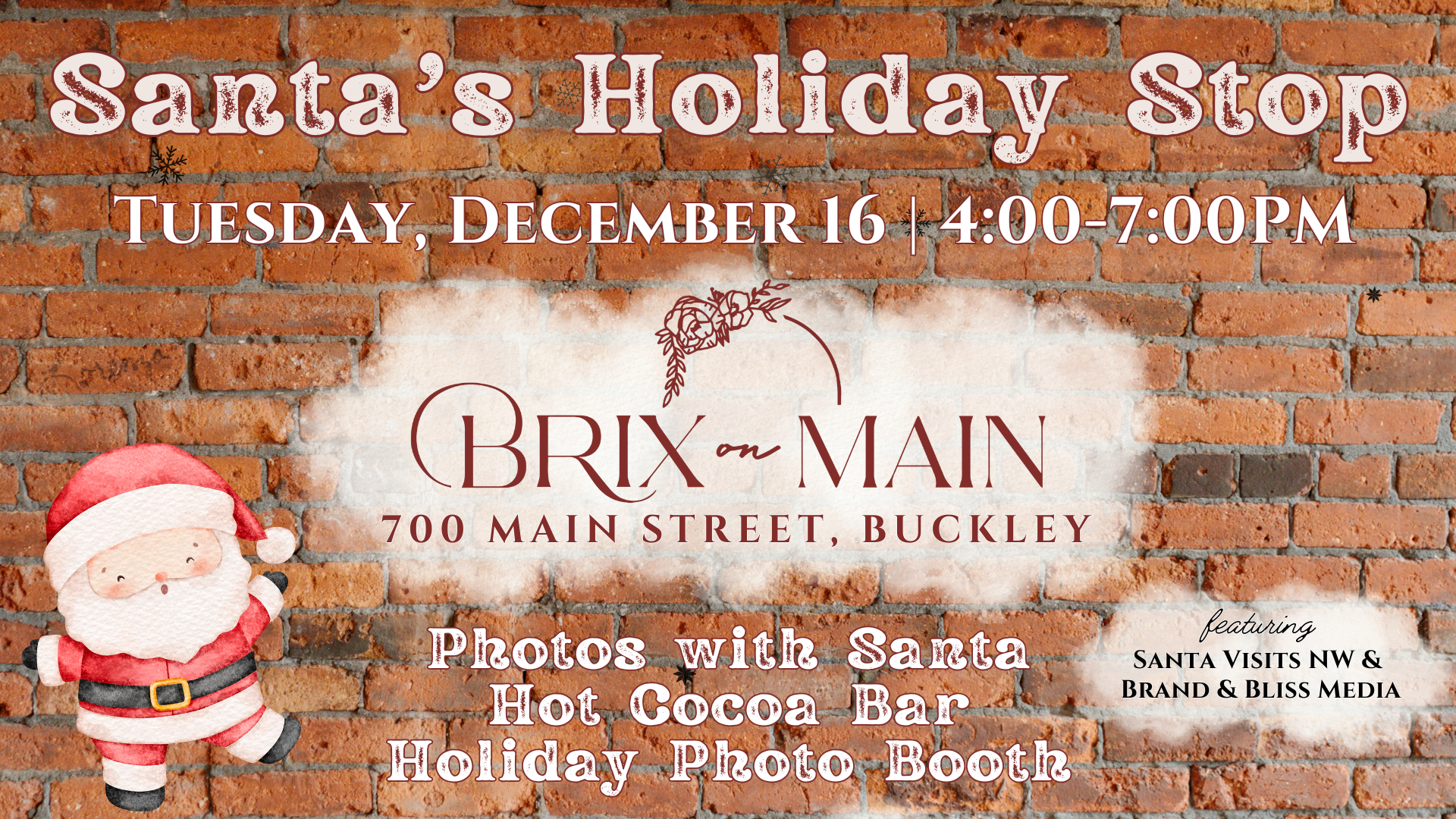 Santa’s Holiday Stop - 2025 — Brix on Main