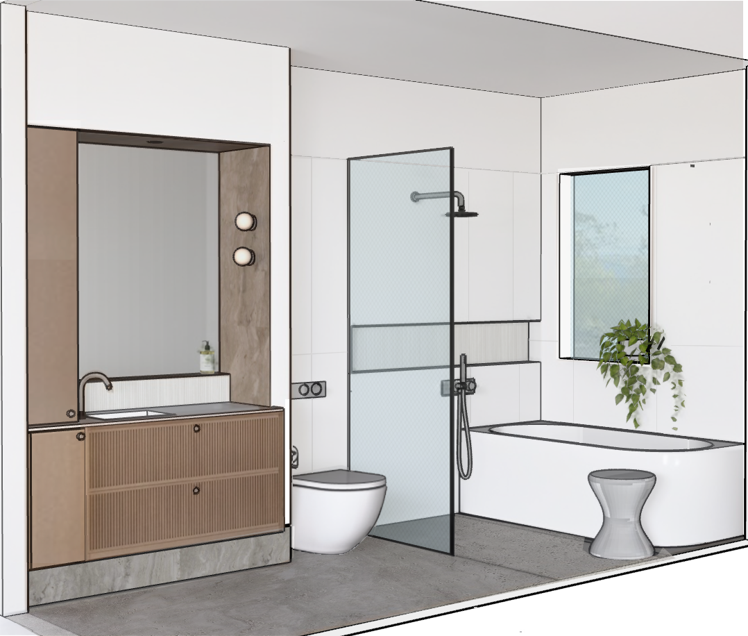 bathroom room design service for renovation