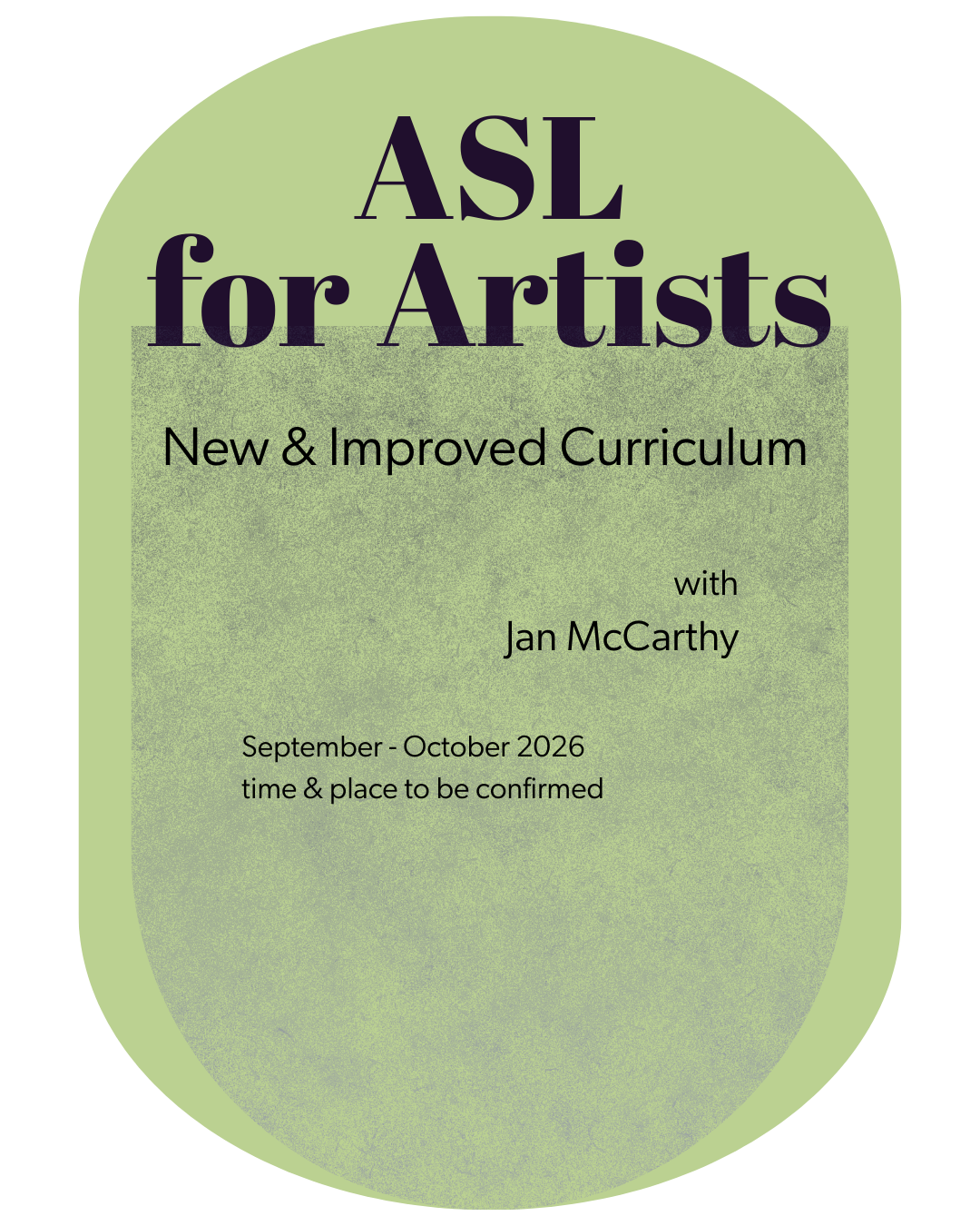 Vibrant green graphic in a pill shape with a textured inlay containing most of the text. All text info available in body text accompanying this image.