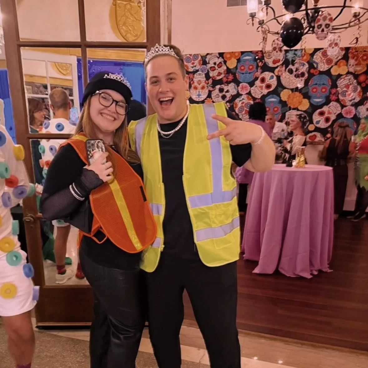 @octheatreco halloween party needed it&rsquo;s own moment&hellip;. it was such a blast. Watch out though, I heard the louvre museum was robbed.