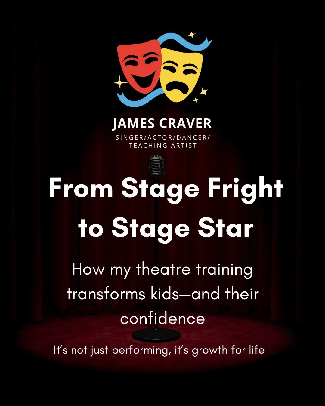 From stage fright to stage star! 🌟

I help kids build confidence, creativity, and skill through acting, singing, and movement. Every lesson is designed to celebrate progress, overcome nerves, and turn small wins into lifelong confidence.

Give your 
