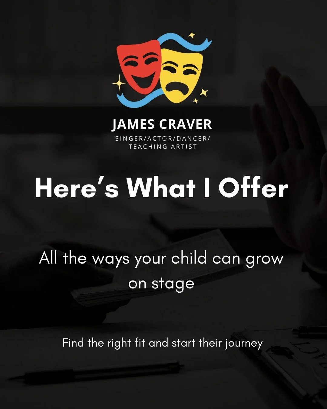 Here&rsquo;s a quick look at everything I offer to help your child grow on stage! 🎭

From private lessons to group classes, audition prep, and seasonal programs, every session is designed to build confidence, skill, and stage presence.

No matter wh