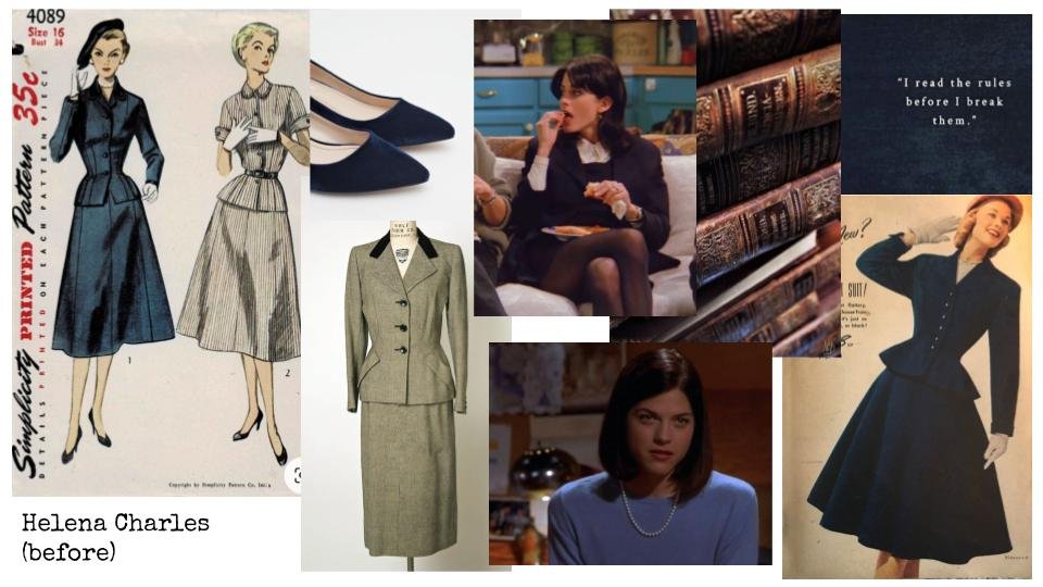 Character Mood Board: Helena Charles (Friend of Alison) in Act 2