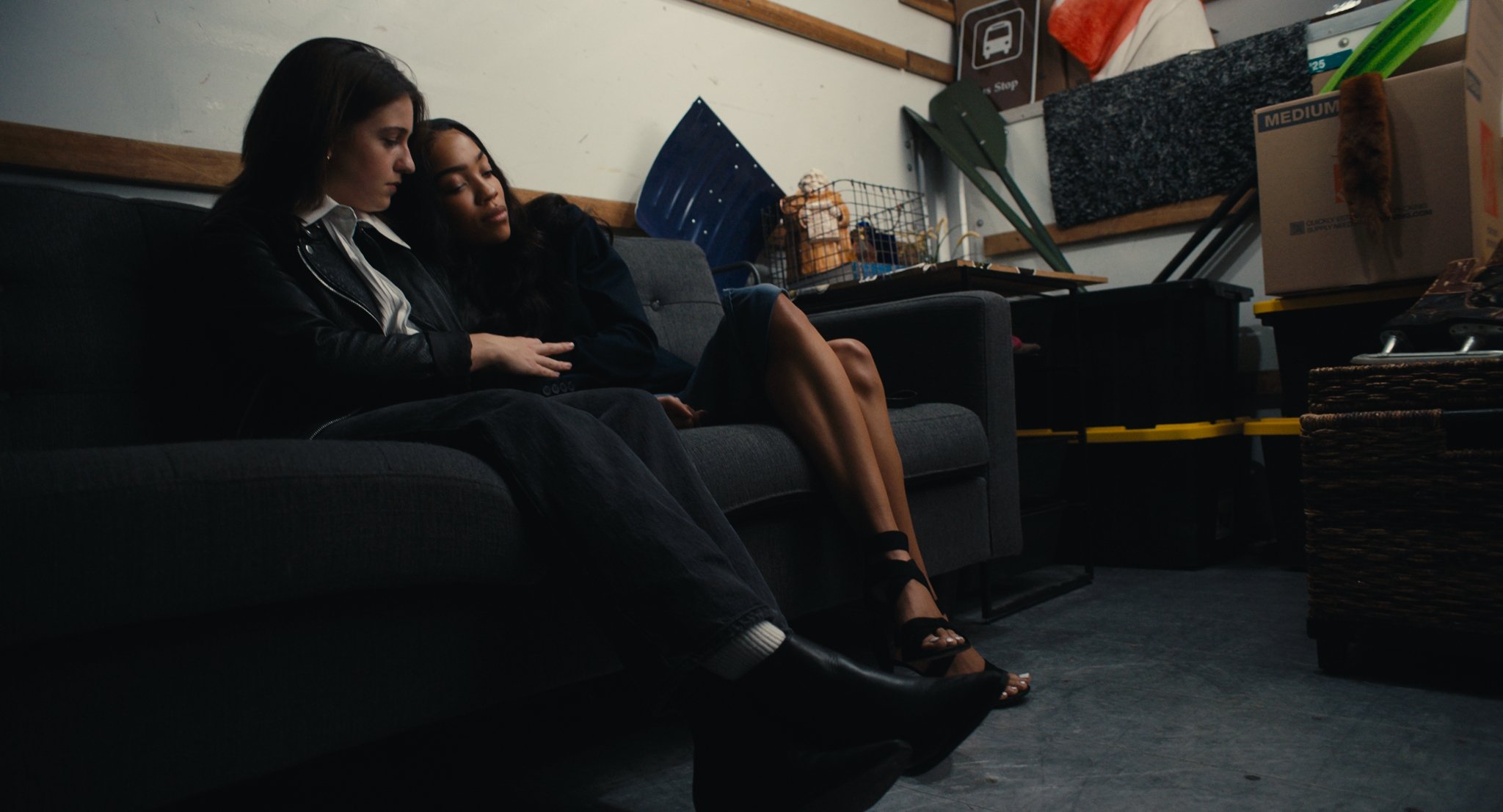 Anna (played by Brianna Roberts) and 99 (played by Katie Rodgers)