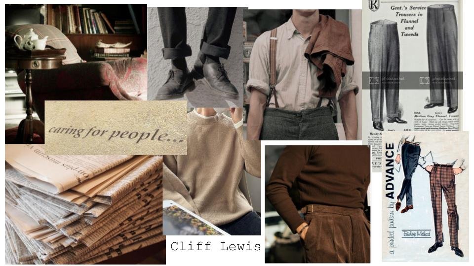 Character Mood Board: Cliff Lewis (Friend of Jimmy)