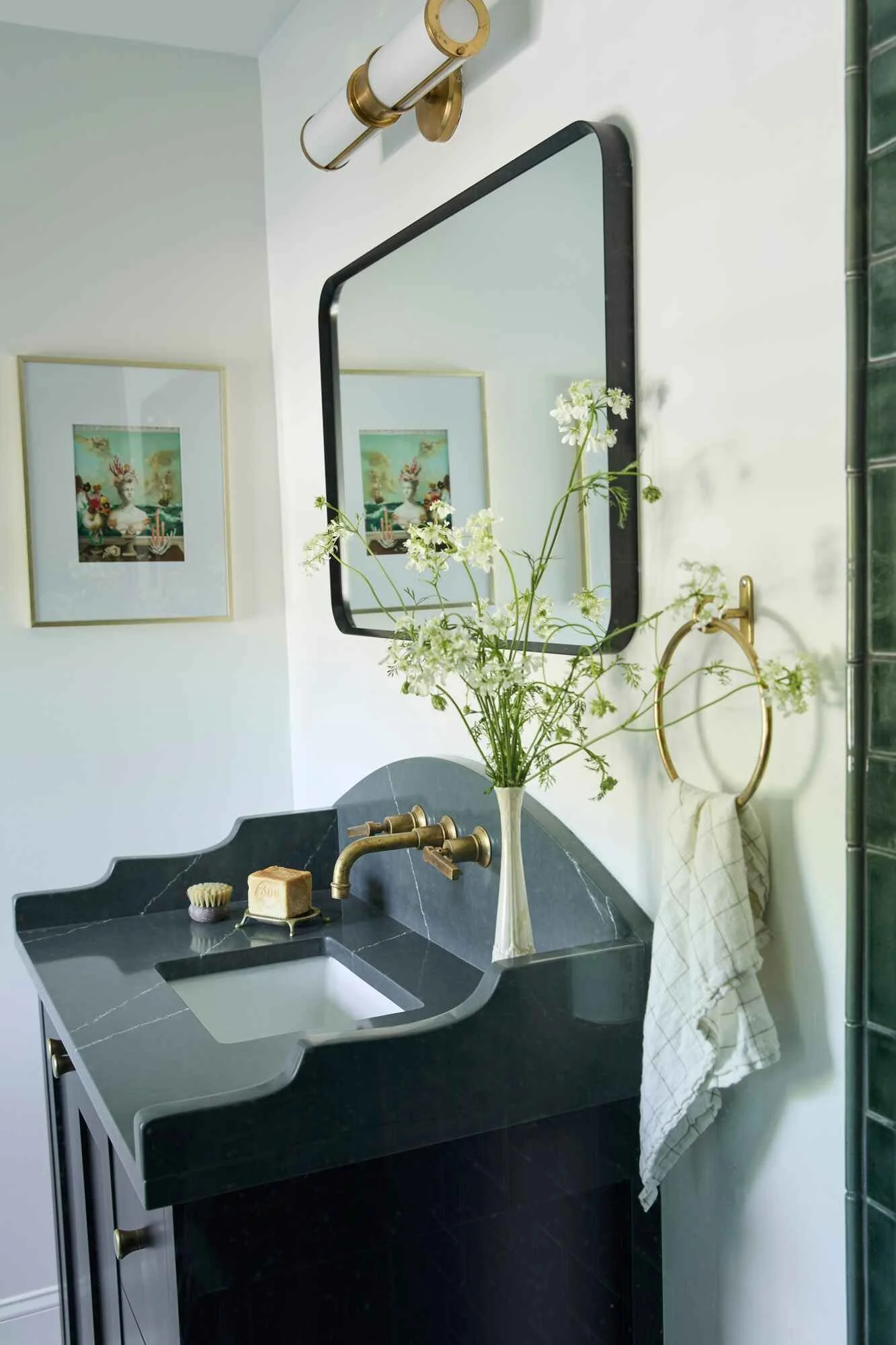 custom bathroom detail by norther virginia designer