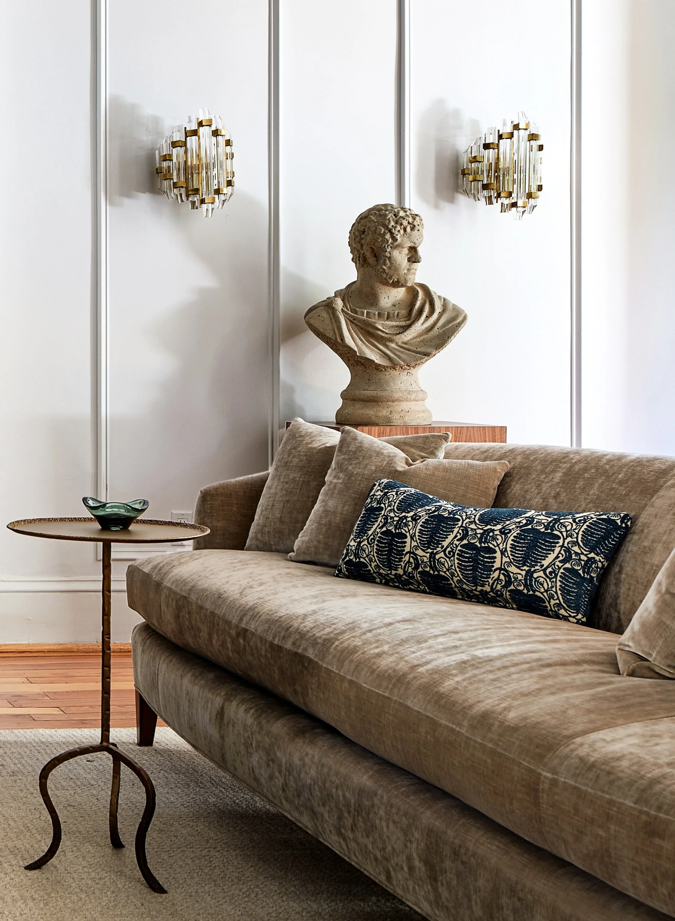 Millwork around sconces