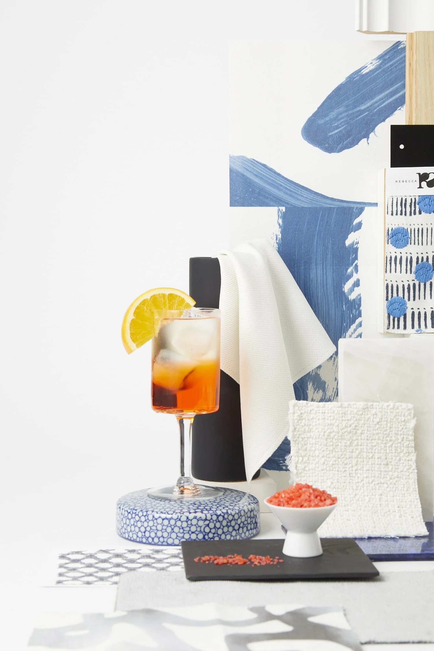 Fresh colorful materials for interiors