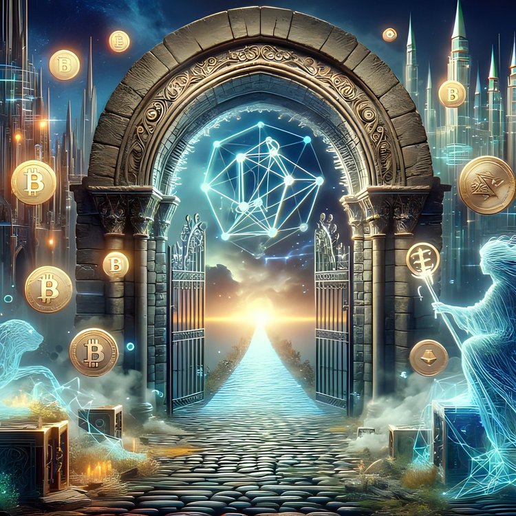 Abstract illustration of blockchain concept