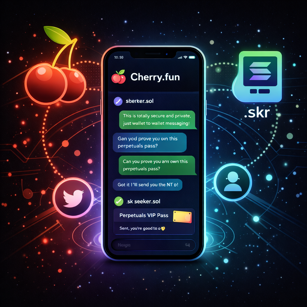 Cherry.fun Launches as Seeker's Native Messenger: Wallet-to-Wallet Privacy on Solana