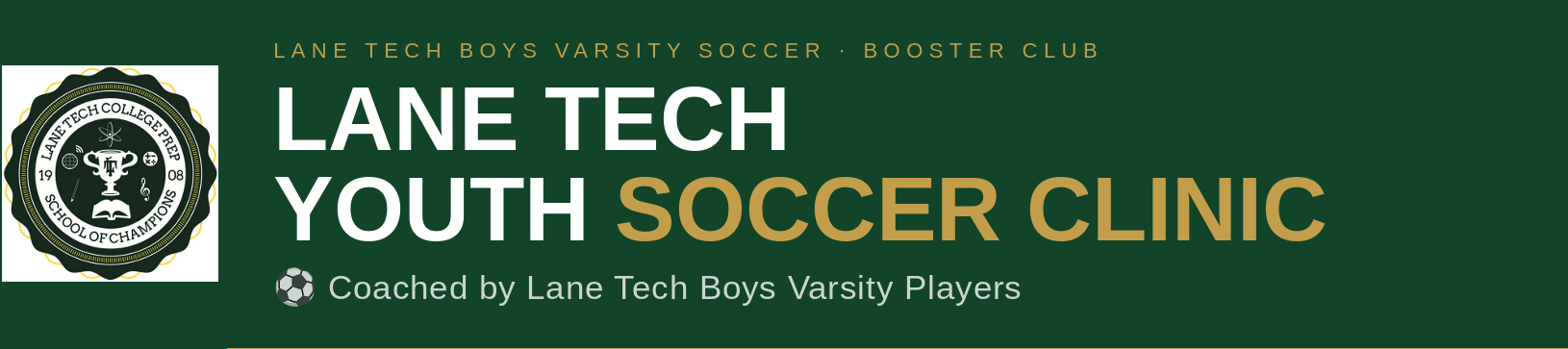 Varsity Soccer Clinic Fundraiser