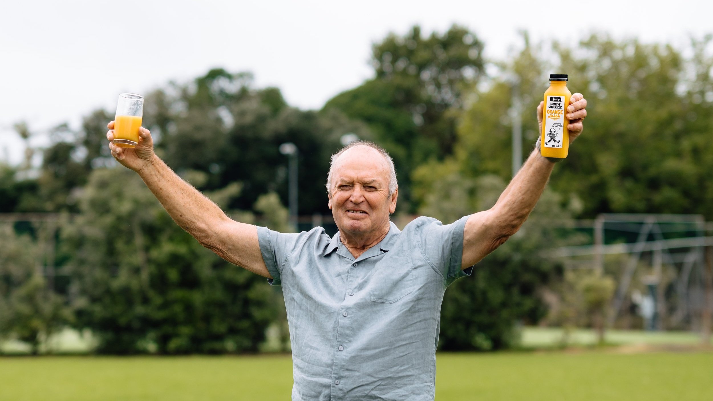 Sir Graham Henry x Henry's Orange Juice