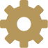Icon of a gear or cogwheel