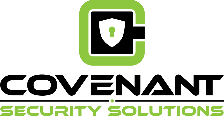 Green logo with a lock icon and the text 'Security Solutions' underneath.