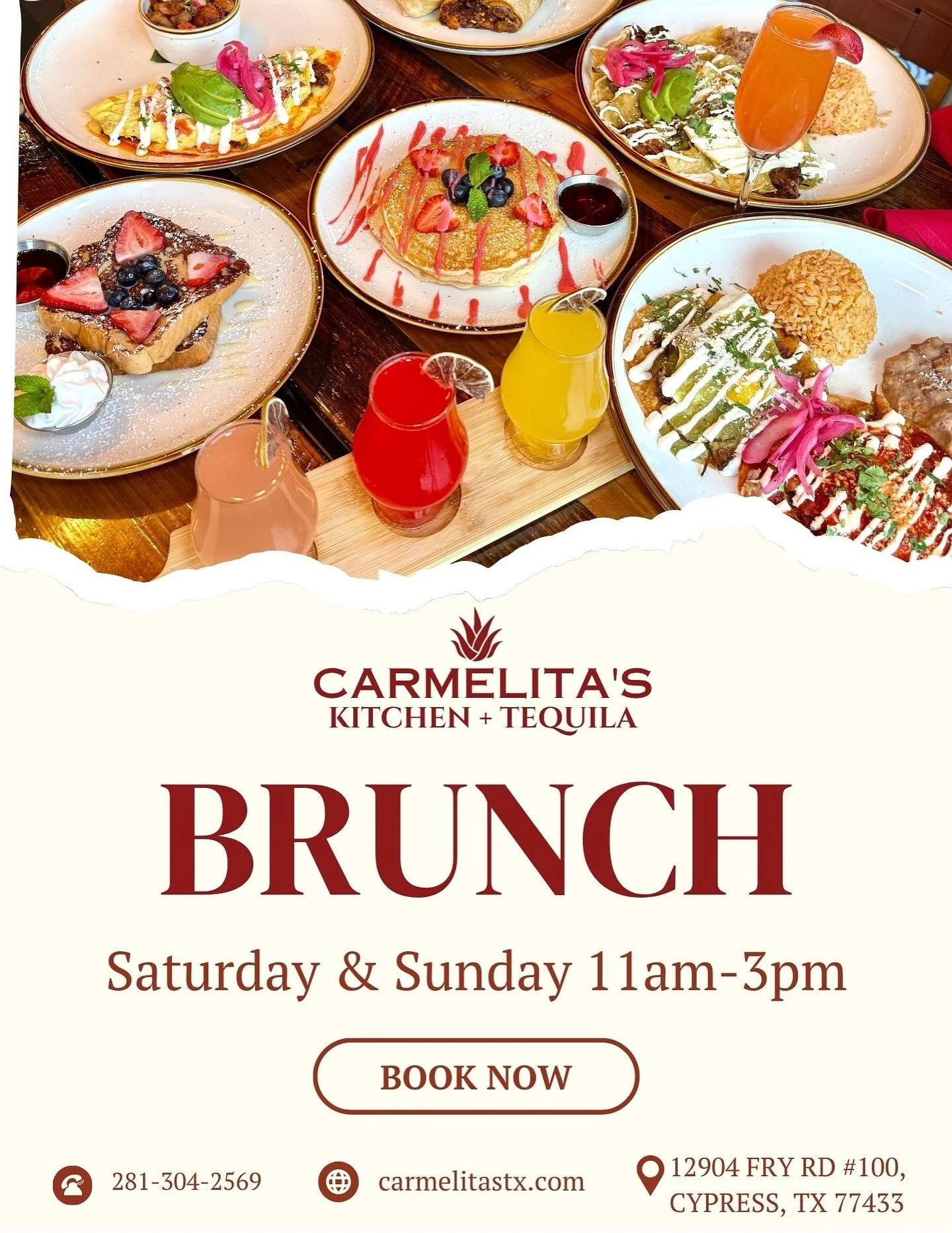 ❇️BRUNCH ALERT! 🚨 Join us this Saturday and Sunday for brunch between 11 AM until 3 PM and enjoy our legendary items such as Brisket, Chilaquiles, StrawberryTres Leches pancakes, mimosa flight and more! ✈️ 
#houstonbrunch 
#cypresstx 
#katytx 
#texa