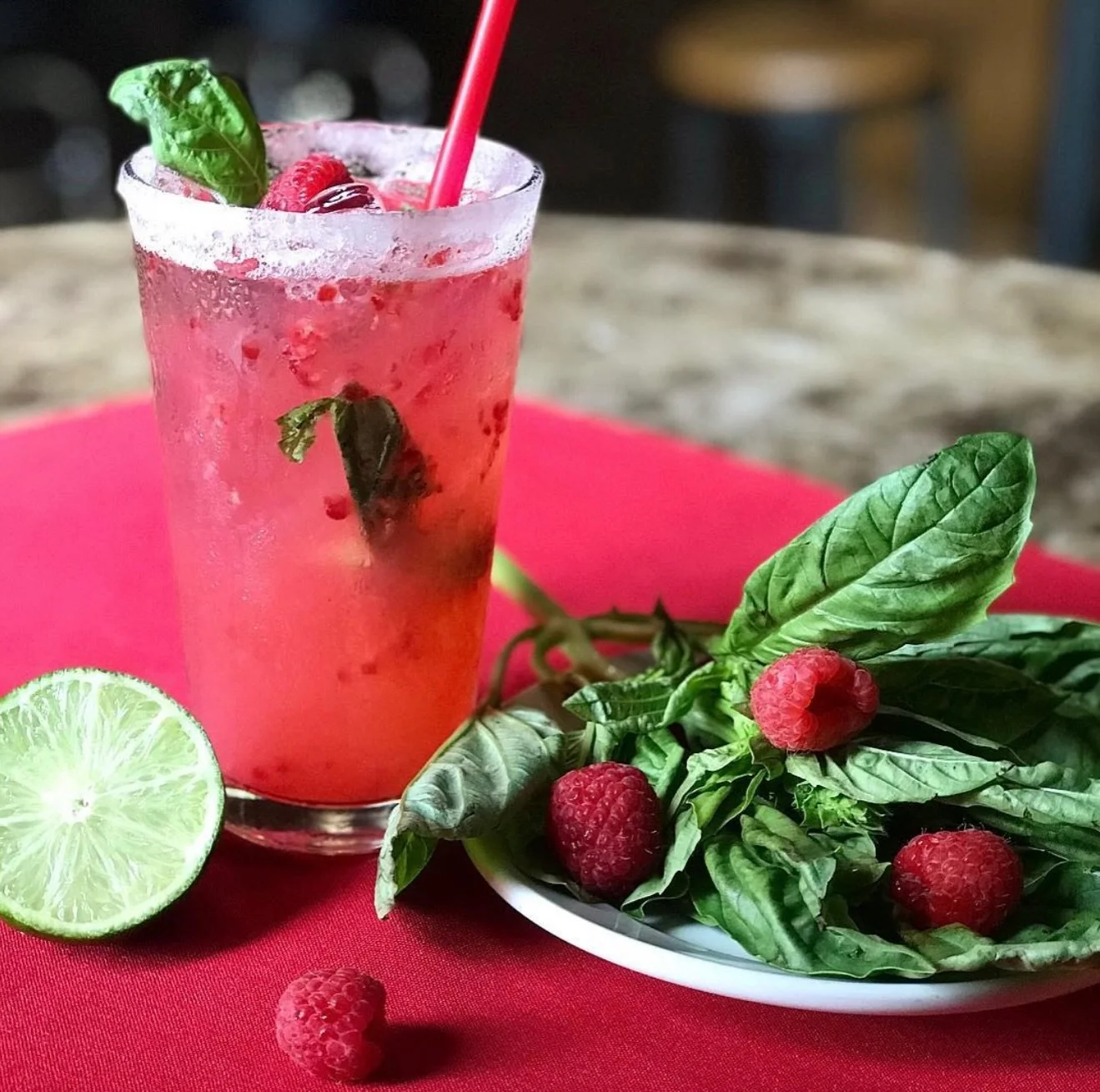✅Our Hand Crafted Raspberry Basil Margarita will keep Your taste buds jumping! Especially during HAPPY HOUR!
#houstonhappyhour 
#cypresstx 
#katytx 
#houstonrestaurants 
#houstonbars