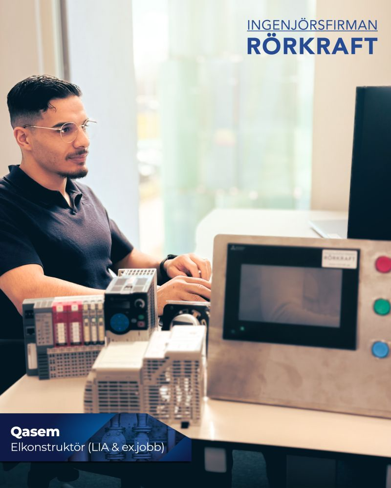 Qasem Al-dasougi studerar sista året på Yrkeshögskolan Syd