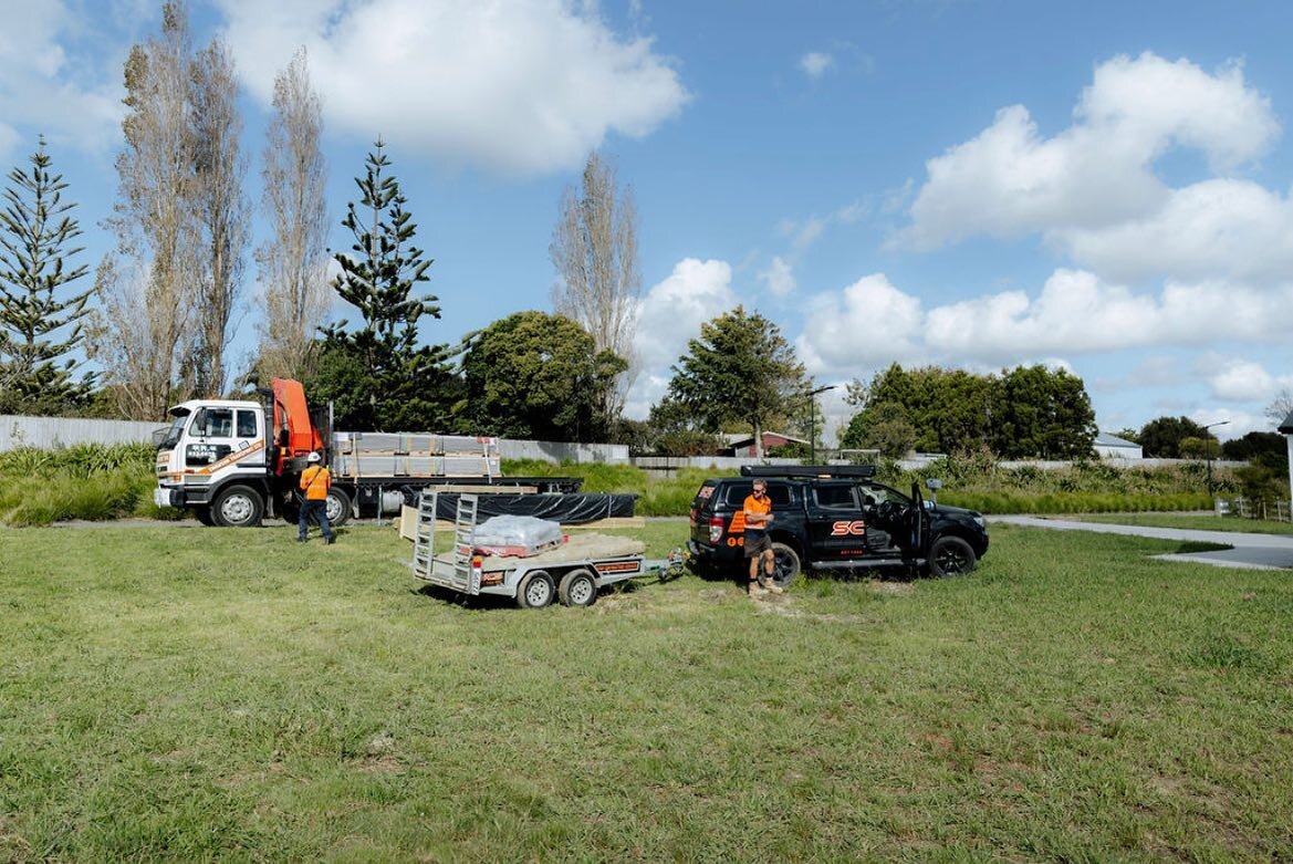 Just another day at the office! We recently unloaded 600 meters of timber for a retaining wall project we're working on. No job is too big for the team at Shaw Contracting Services. Contact us for all your excavation and landscaping needs. #retaining