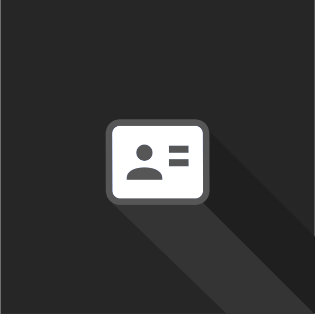 Social media profile icon with user silhouette