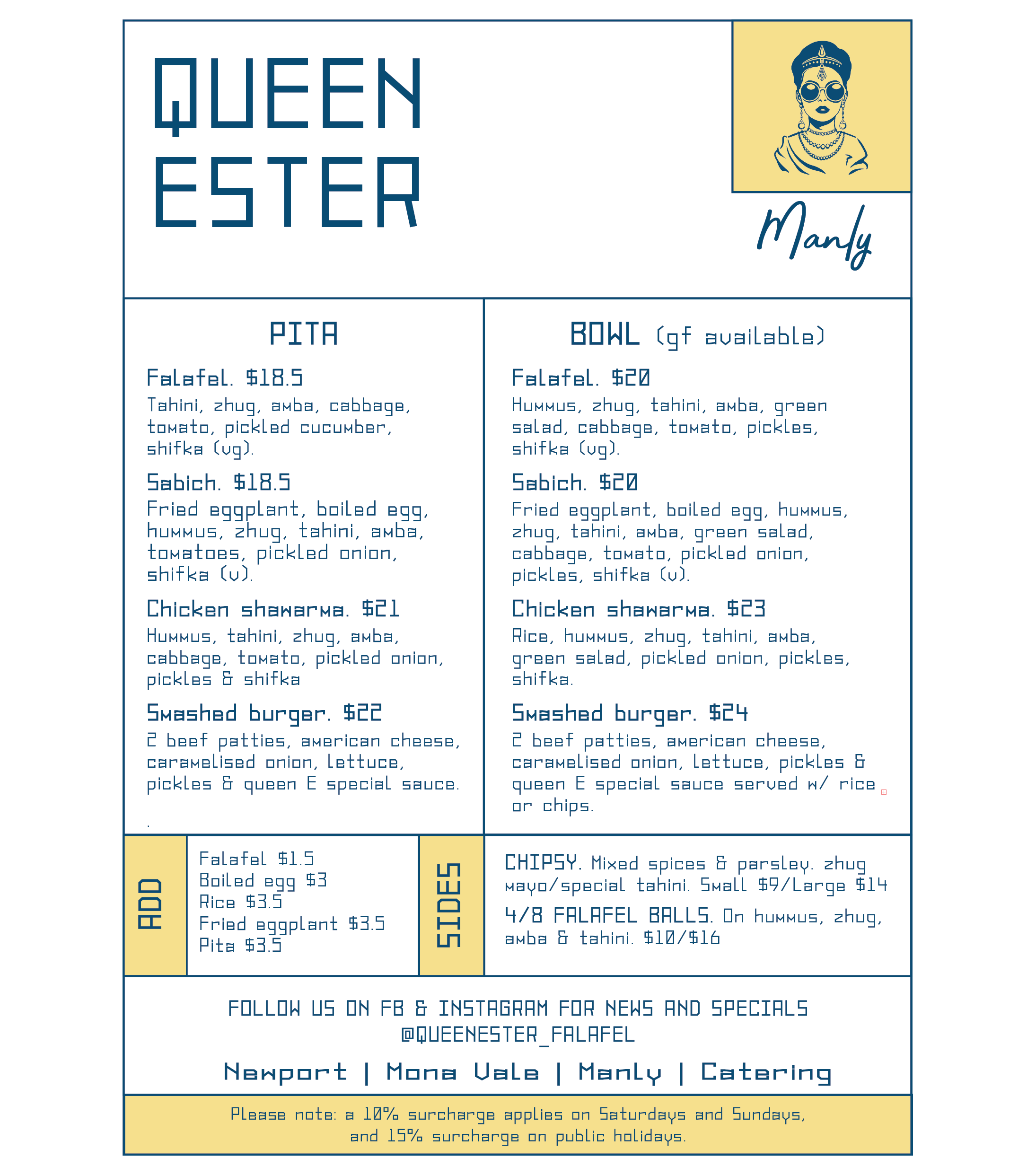 Queen E MANLY soft open menu.png