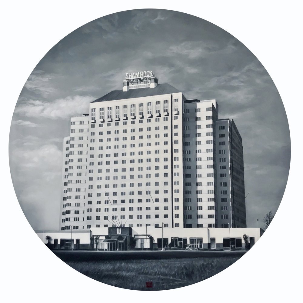 A Demolished Hotel Designed by Client's Father
36in*36in
Oil on Canvas 2019
Sold