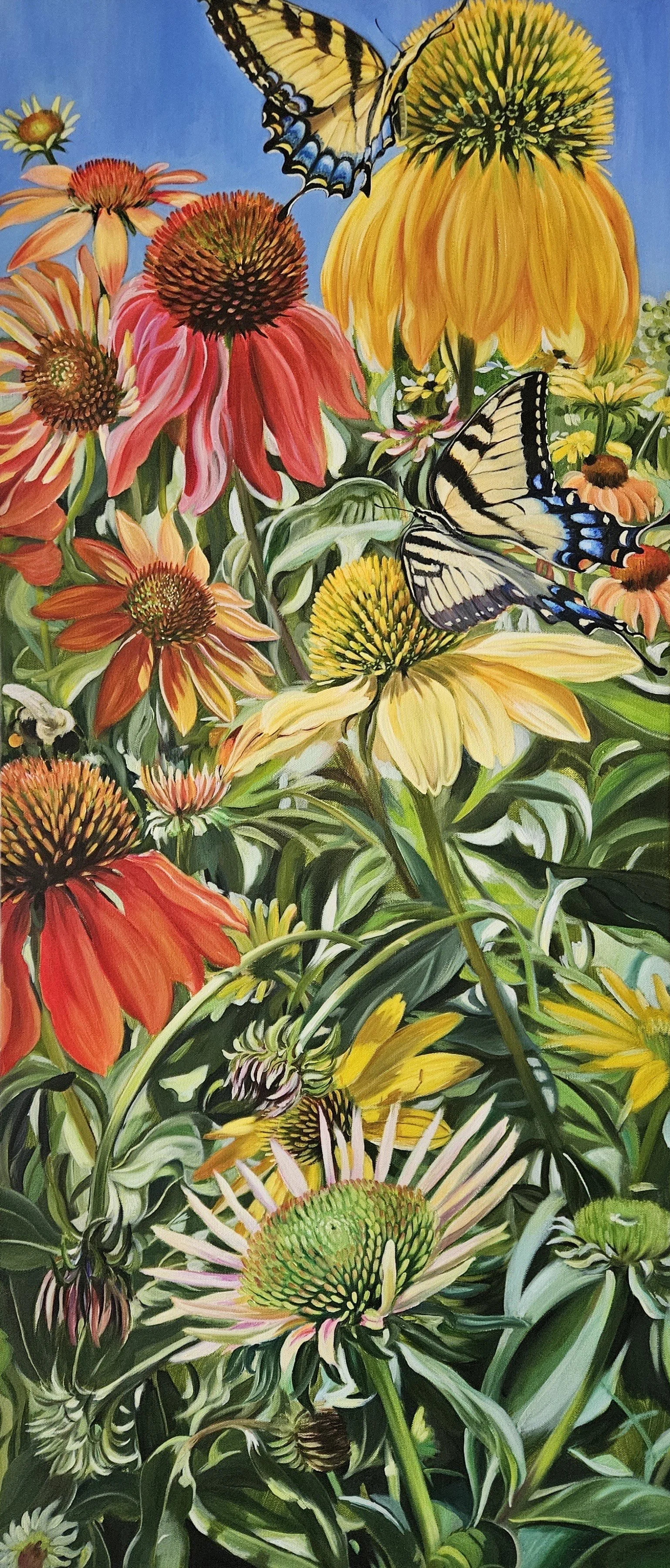 Cornflower 
21in*48in  
Oil on Linen 2024