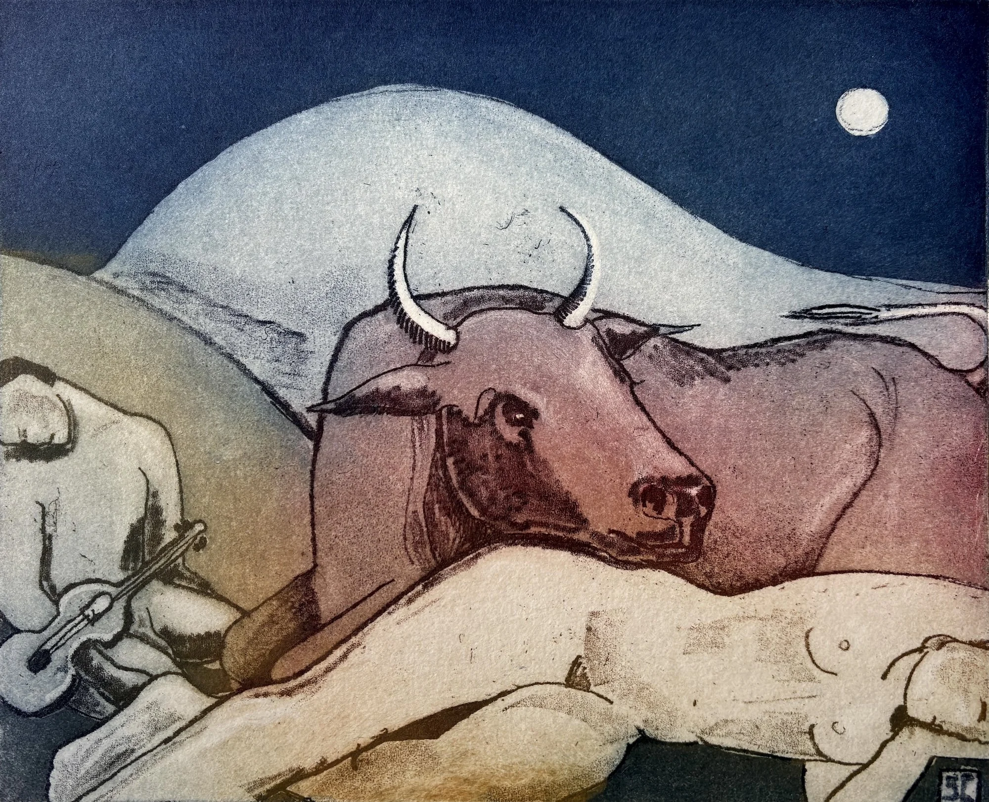 Sophie Crockett, The May Queen, aquatint etching.  £550.jpg