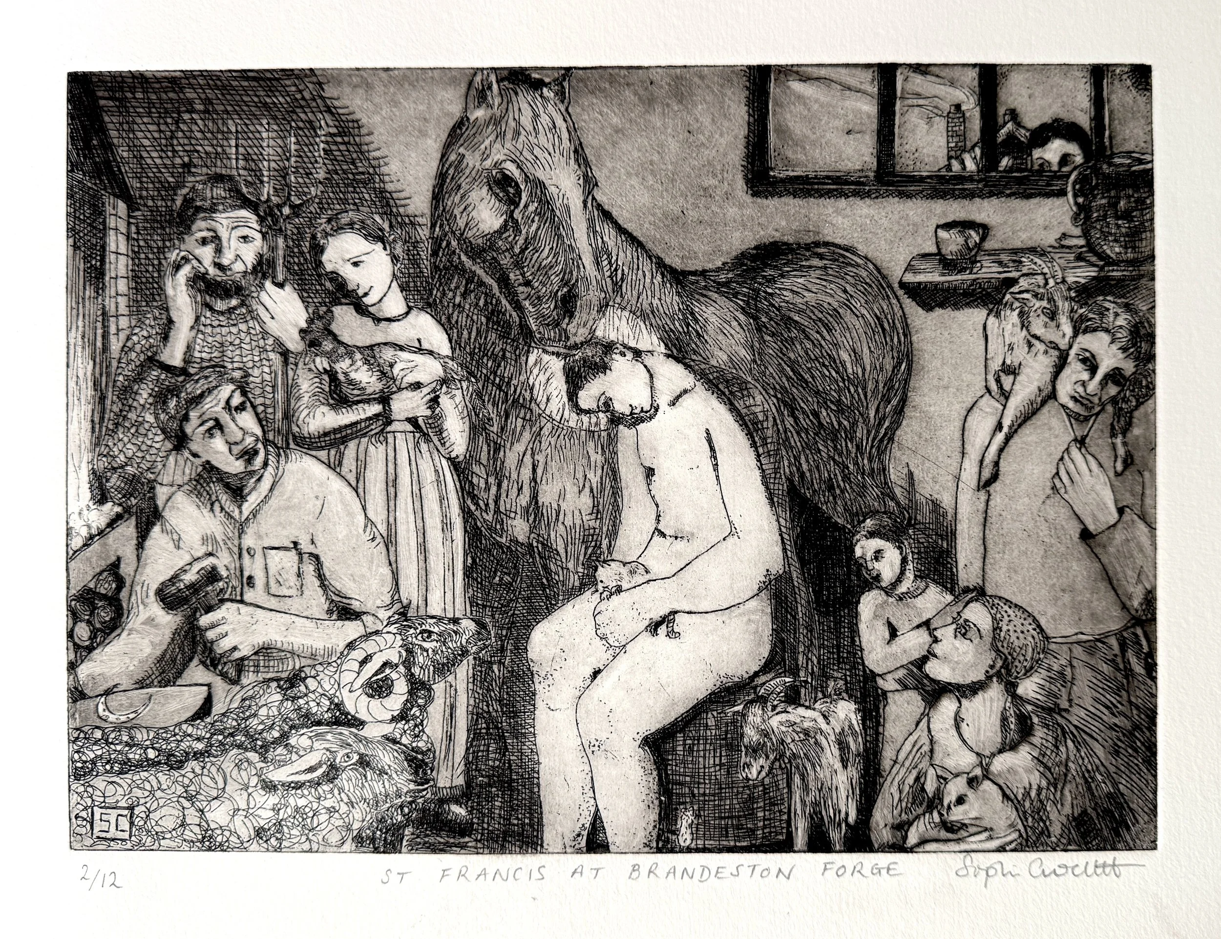 st francis at brandeston forge etching.JPG