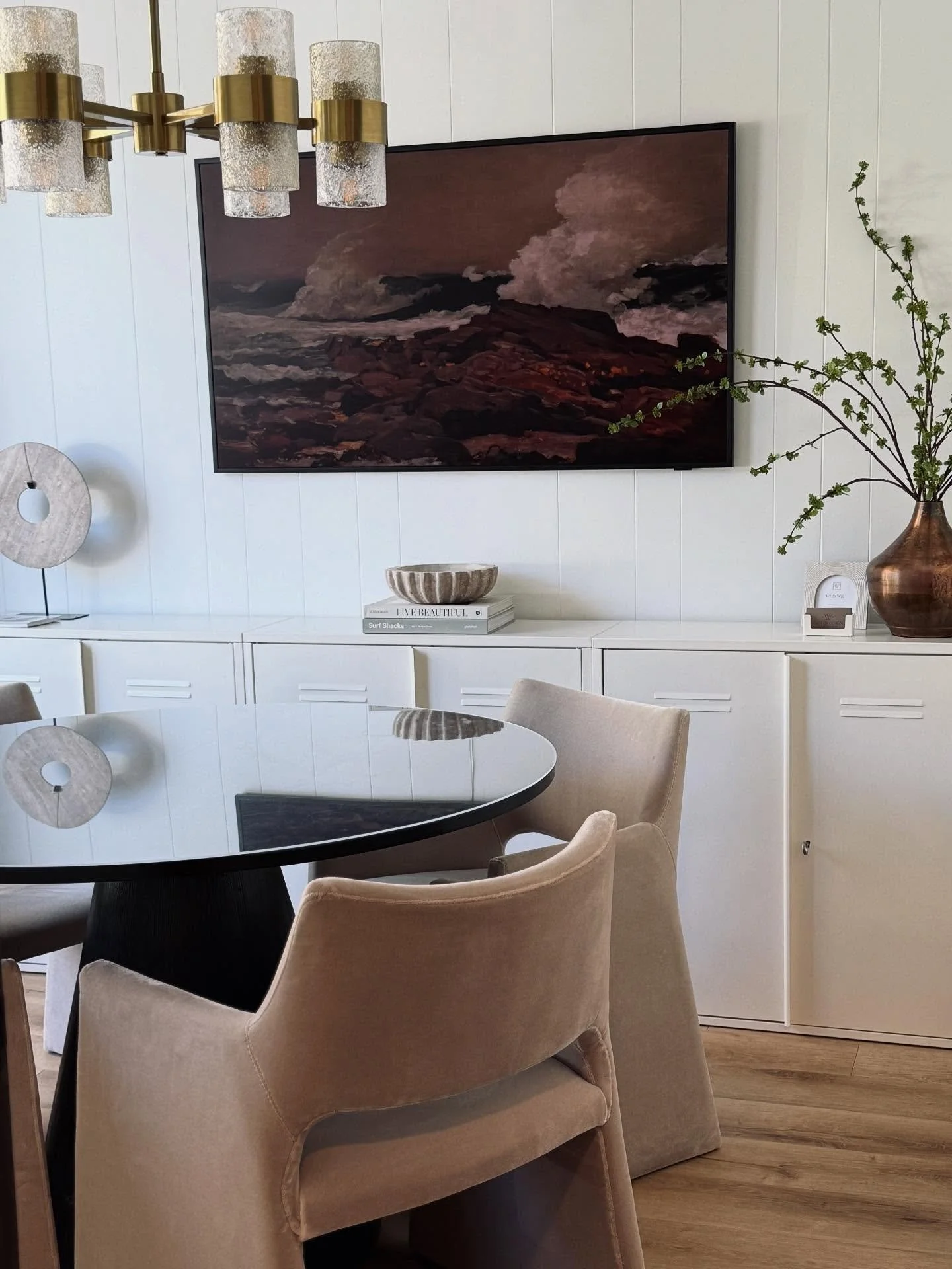 Our small but mighty conference room in the WHD studio. 💪🏼 Just today, I was discussing long term plans with Karla, our Business Operations Manager, as we scale our team, projects, and realizing how quickly we are going to be growing out of our stu