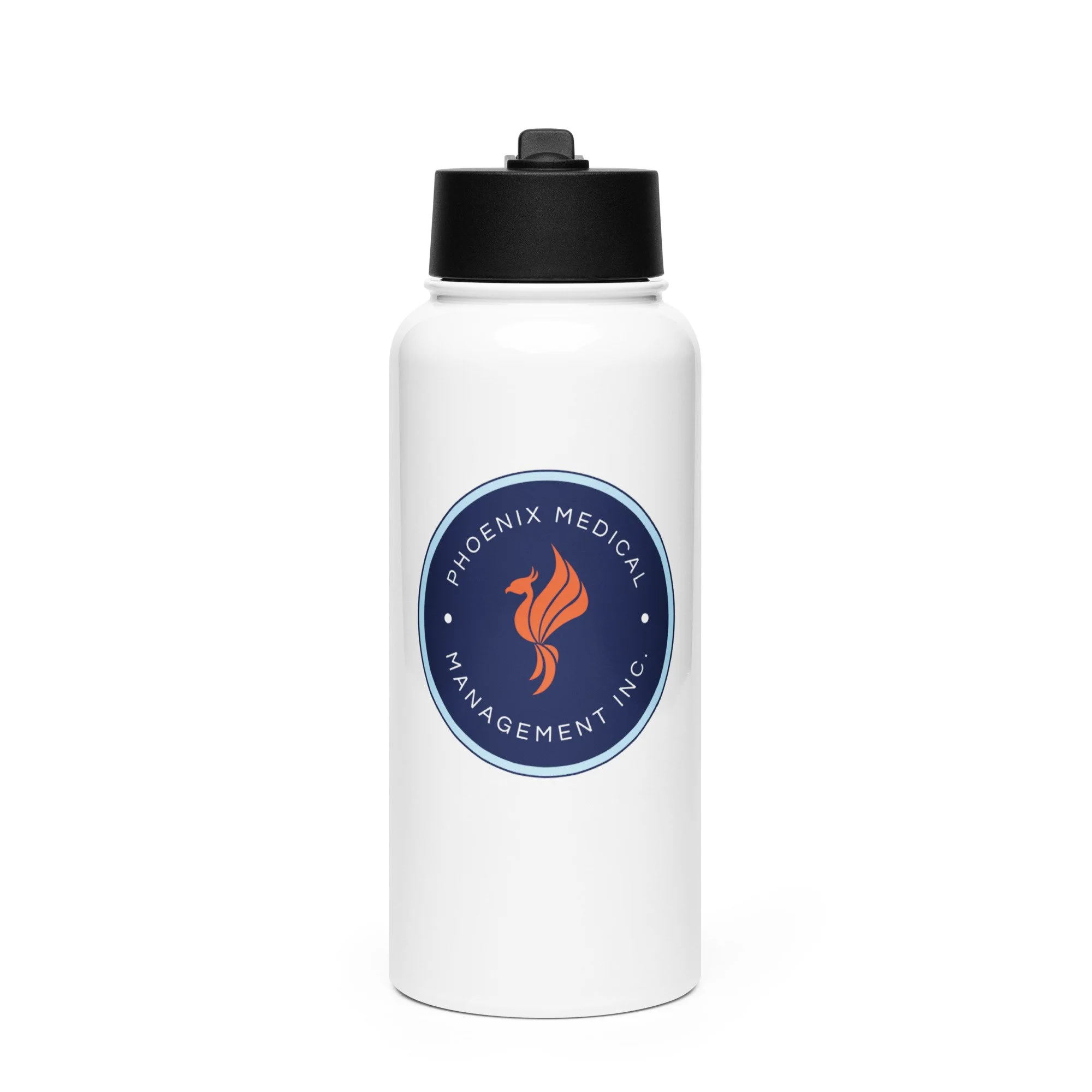 Phoenix | Stainless steel water bottle with a straw lid