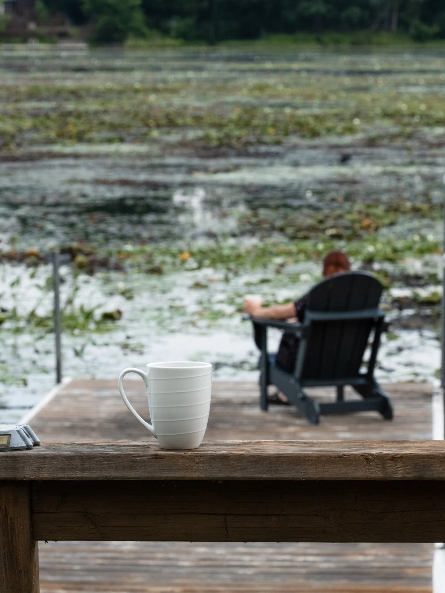 Take your coffee by the lake