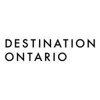 Text saying "Destination Ontario" in black capital letters on a white background.