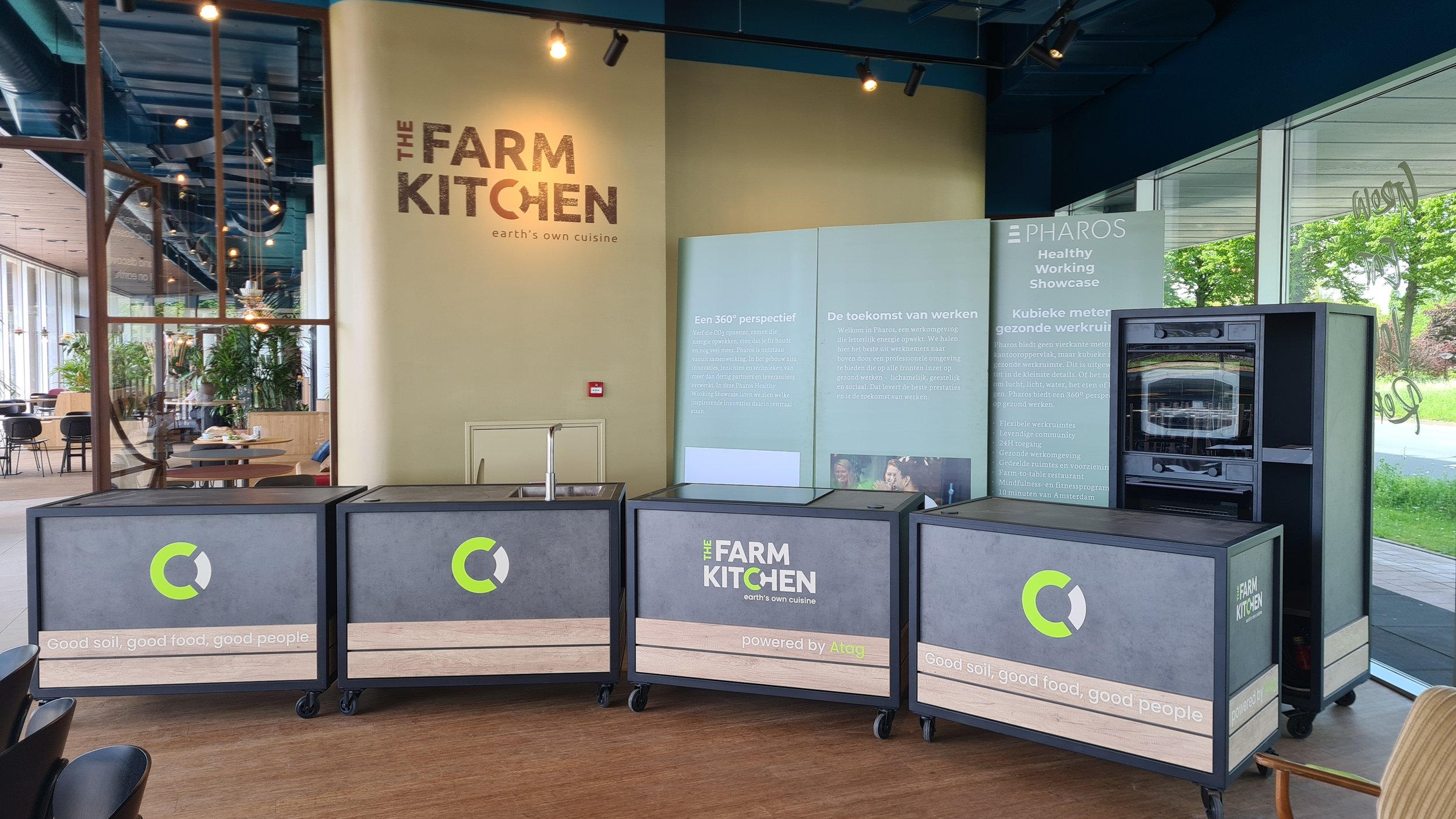 Keuken opgesteld op locatie in Hoofddorp